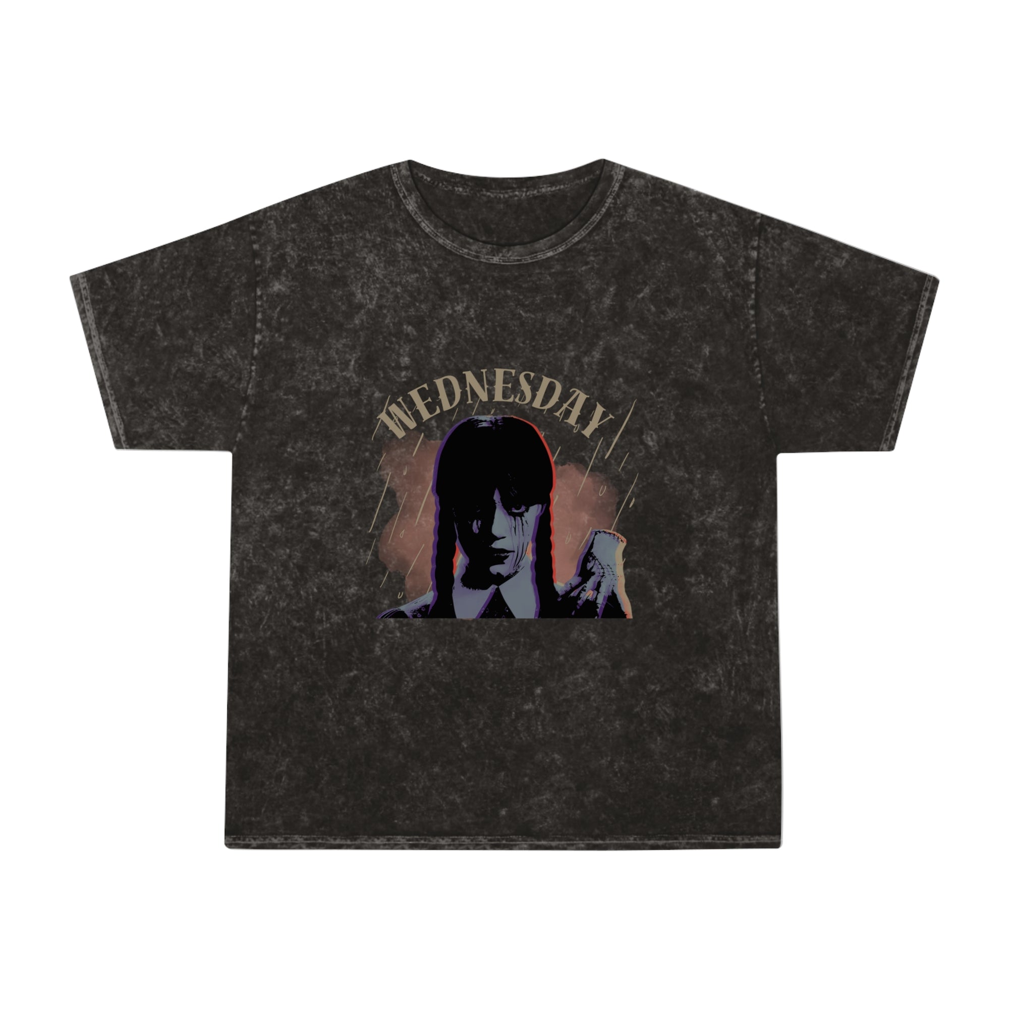 Unisex Mineral Wash Tee - Vintage Style T-Shirt - Wednesday