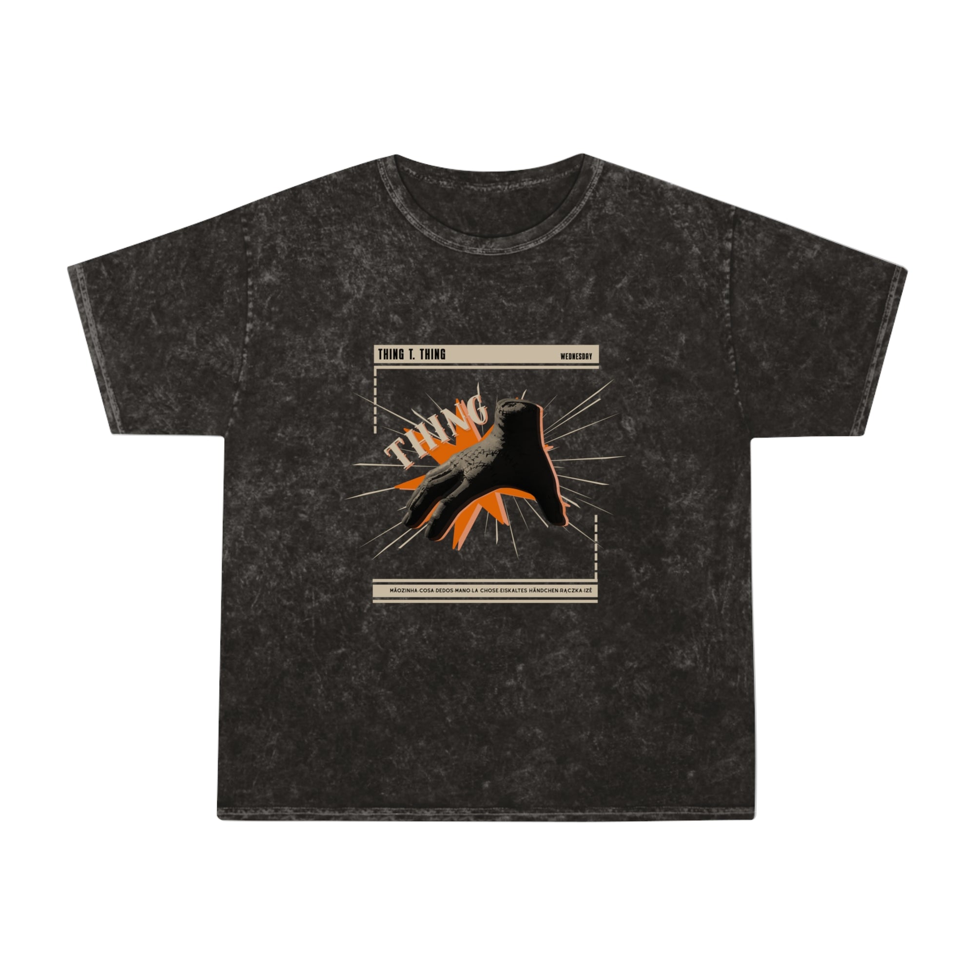 Unisex Mineral Wash Tee - Vintage Style T-Shirt - Wednesday - Thing.T.Thing