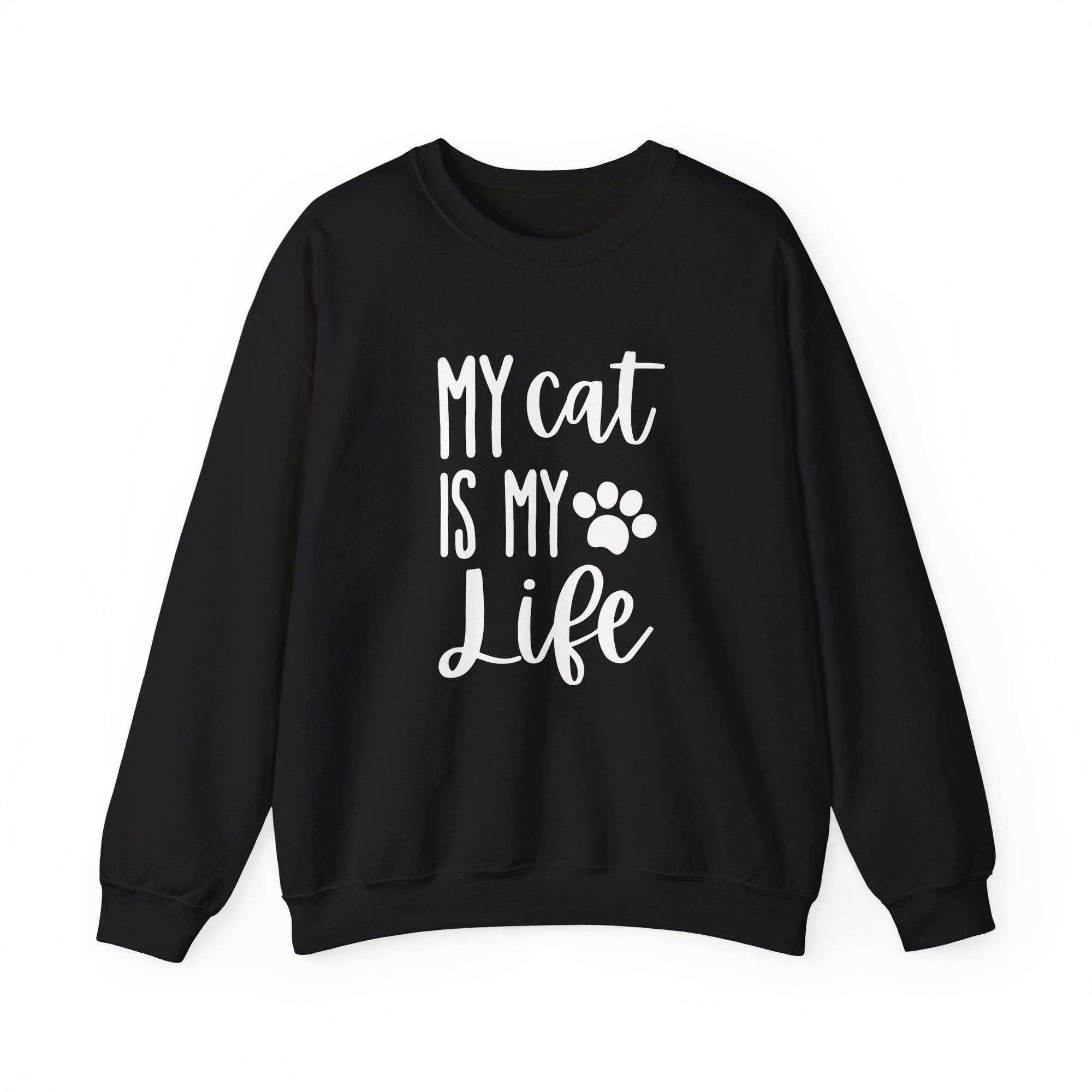 Unisex Heavy Blend™ Crewneck Sweatshirt - my cat is my life