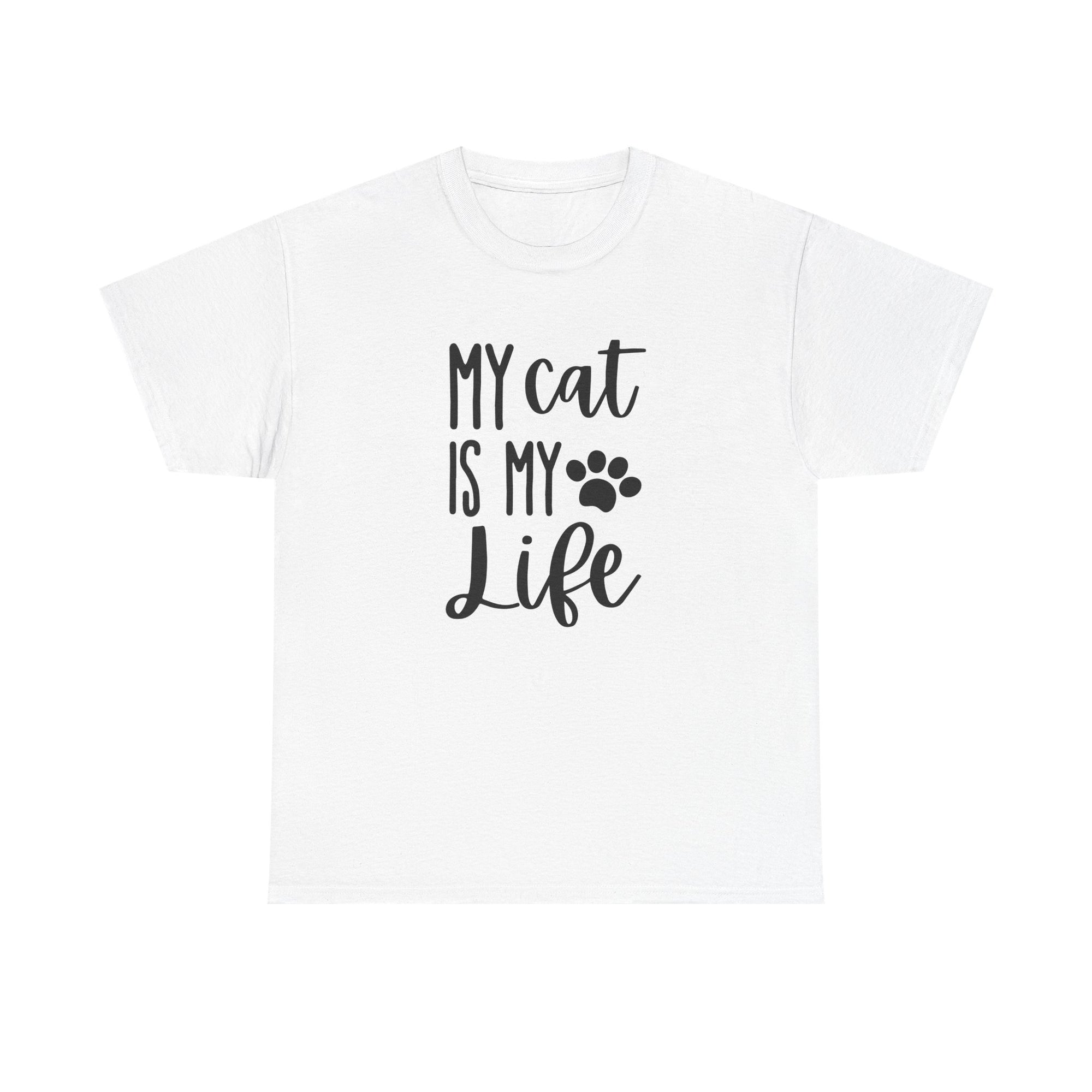 Unisex Heavy Cotton Tee - my cat is my life