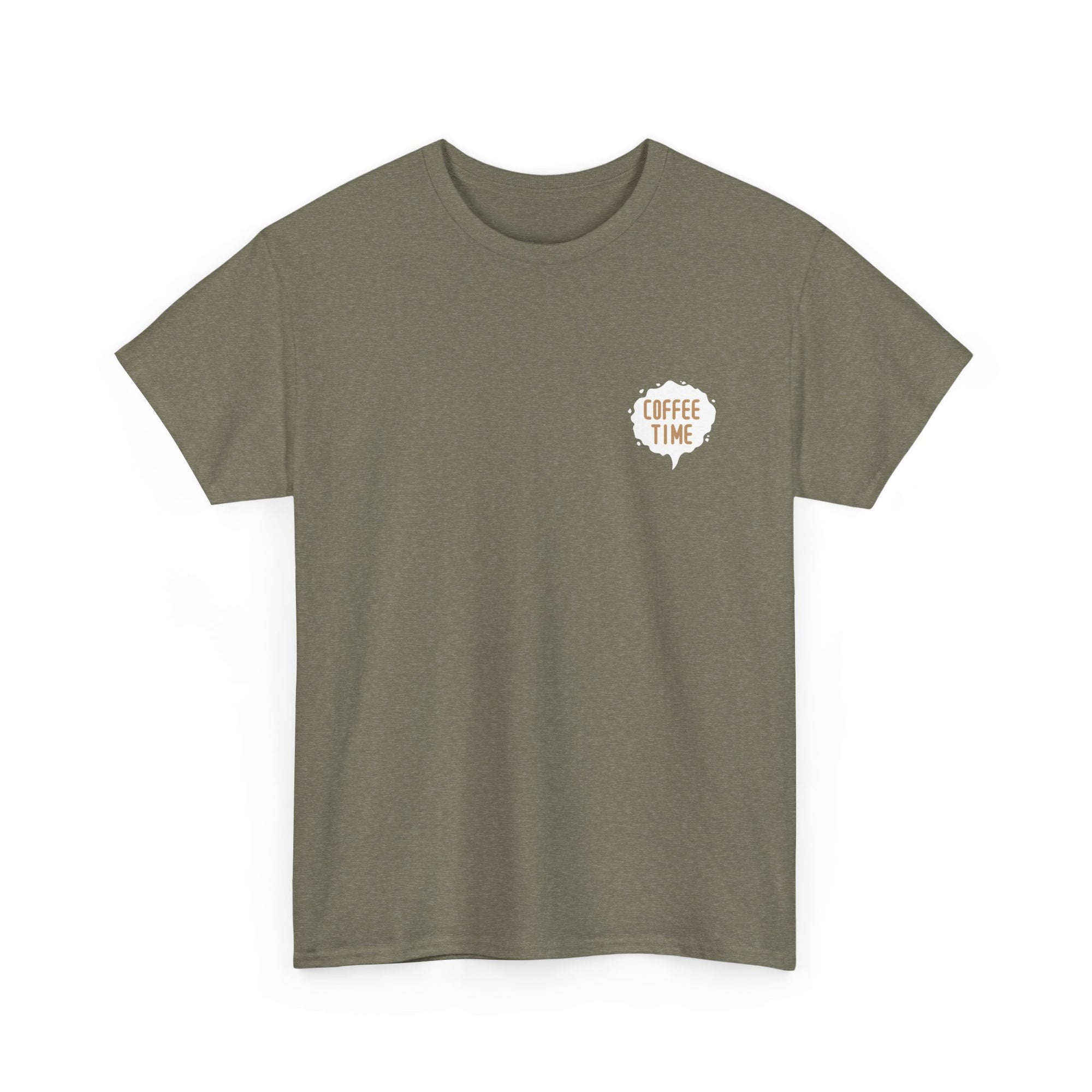 Unisex Heavy Cotton Tee - Creative Tshirt - Coffee time