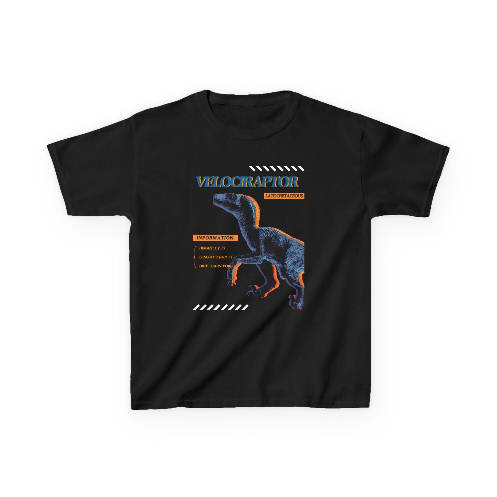Kid Unisex Heavy Cotton Tee - Jurassic - Velociraptor