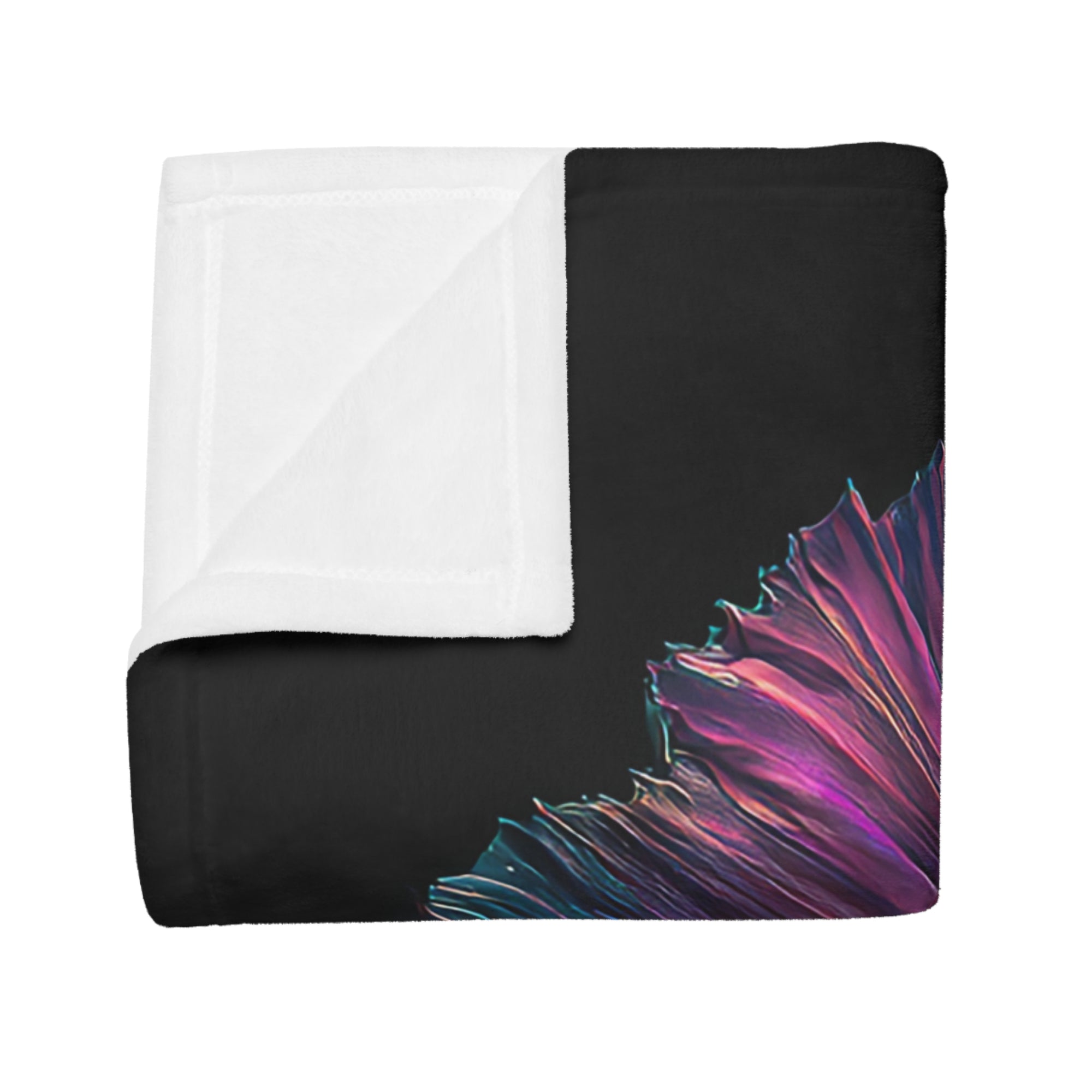 Betta Fish Fleece Blanket, Cozy Throw, Fish Lover Gift, Mellow Decor, Wildlife Lovers Blanket, Colorful Home Accent - 02