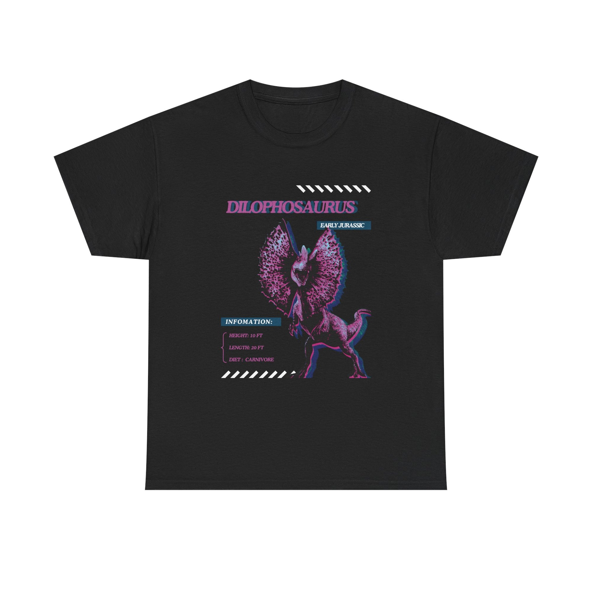 Unisex Heavy Cotton Tee - Jurassic - Dilophosaurus