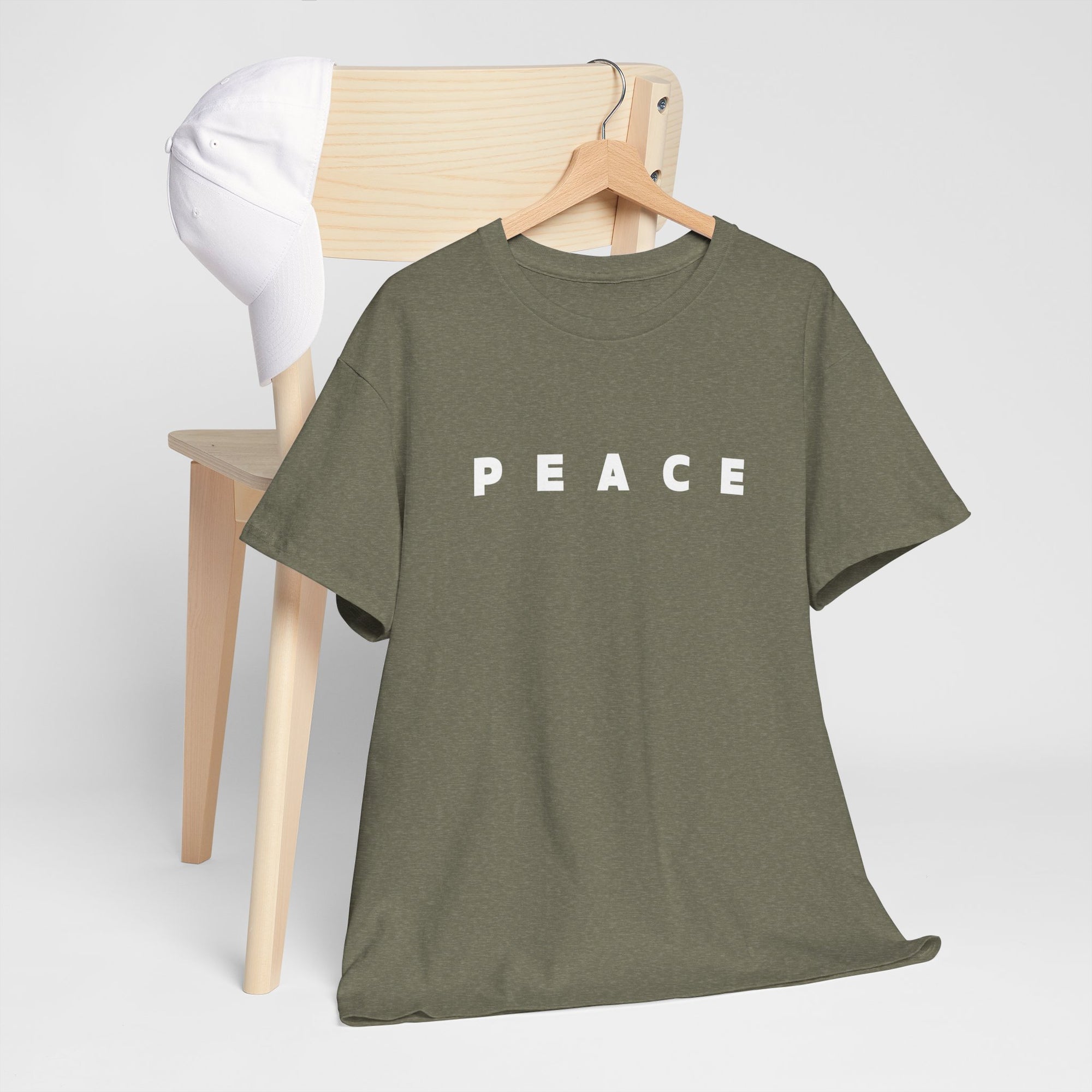 Peace Freedom Quote T‑Shirt, Unisex Heavy Cotton Graphic Tee, Positive Inspirational Shirt, Gift for Him or Her