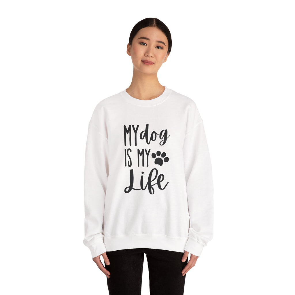 Unisex Heavy Blend™ Crewneck Sweatshirt - my dog is my life