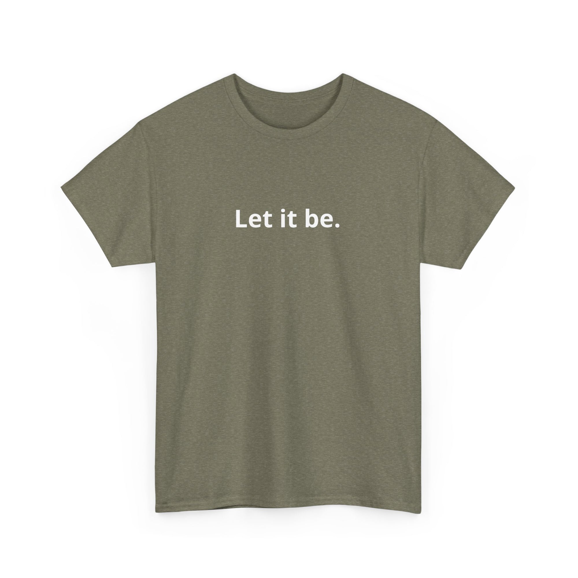 Unisex Heavy Cotton Tee - let it be