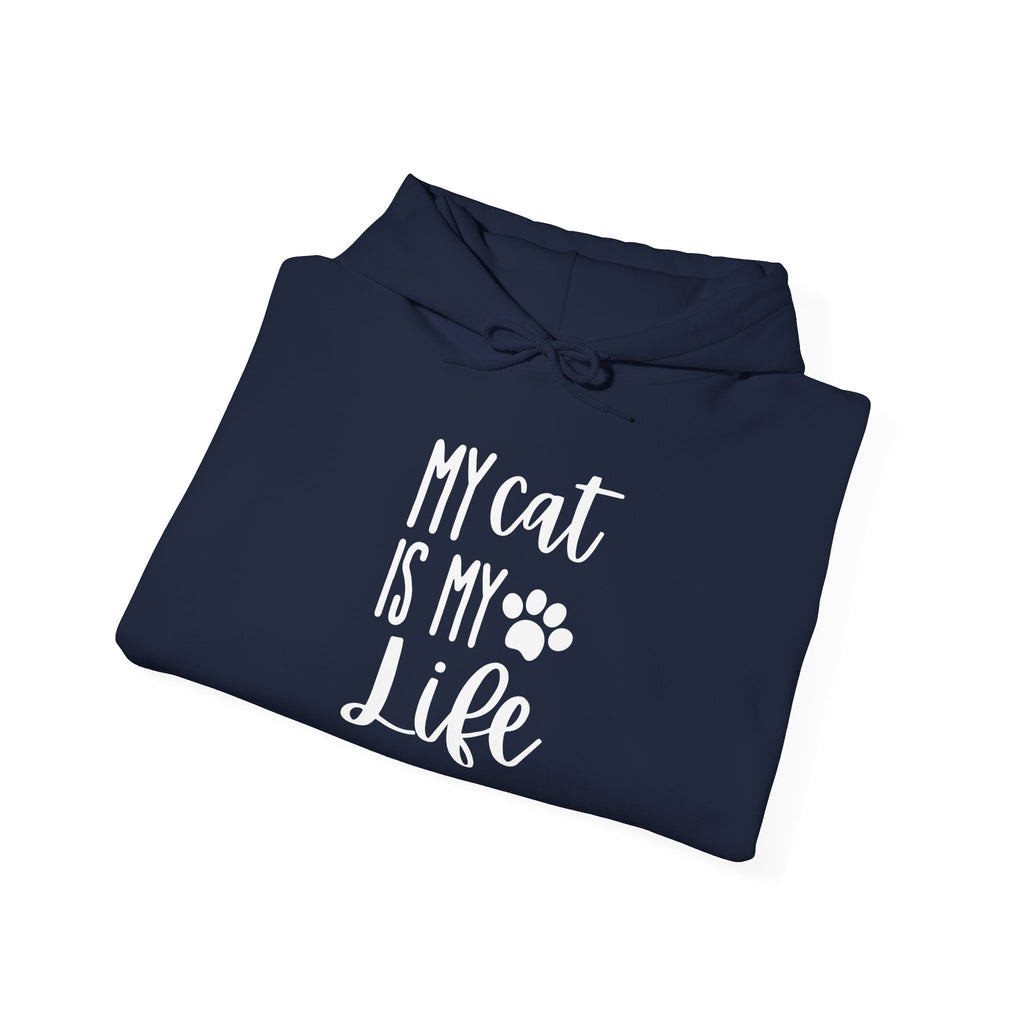 Unisex Heavy Blend™ Hooded Sweatshirt - my cat is my life