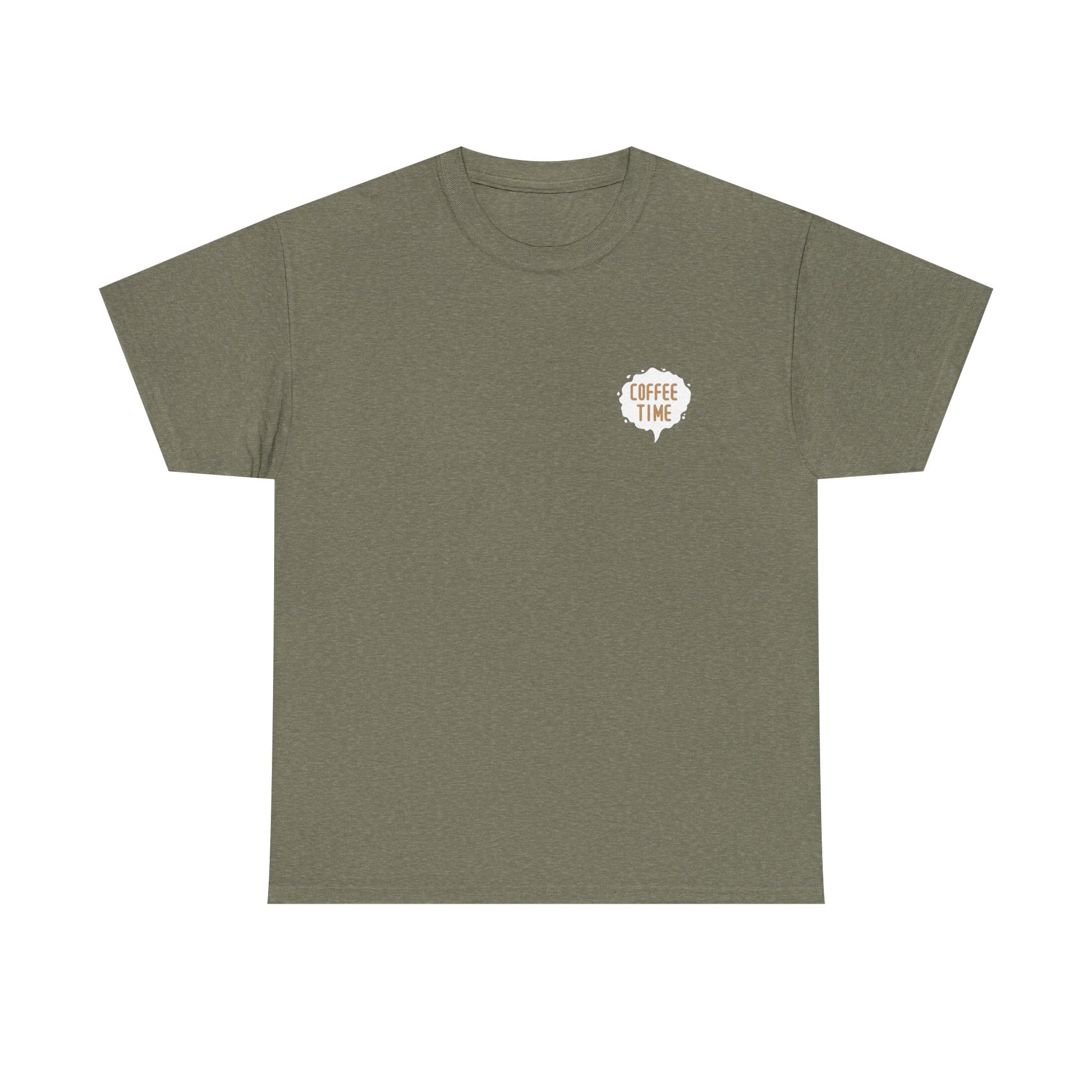 Unisex Heavy Cotton Tee - Creative Tshirt - Coffee time