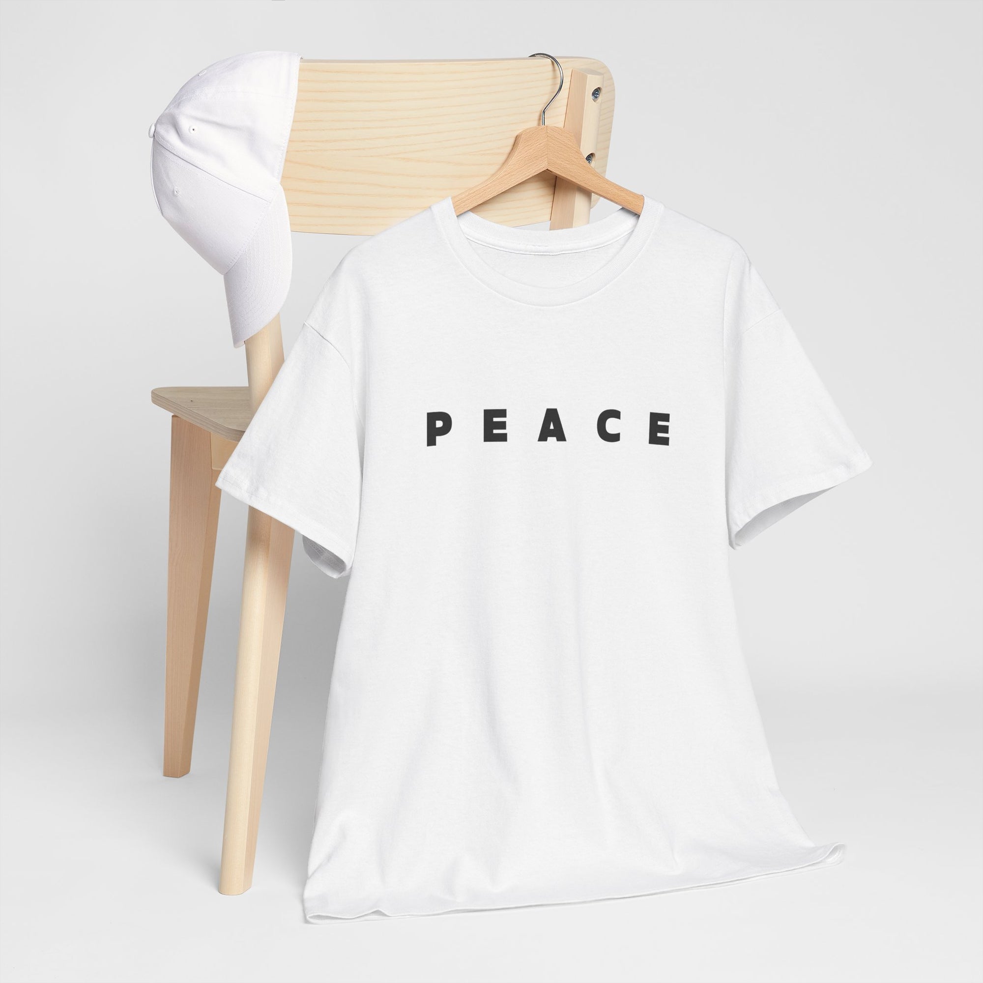 Peace Freedom Quote T‑Shirt, Unisex Heavy Cotton Graphic Tee, Positive Inspirational Shirt, Gift for Him or Her