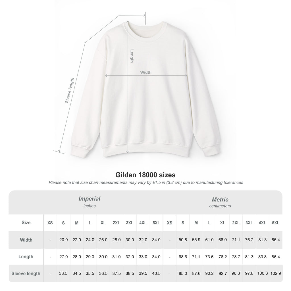 Unisex Heavy Blend™ Crewneck Sweatshirt - Jurassic - Distortus rex
