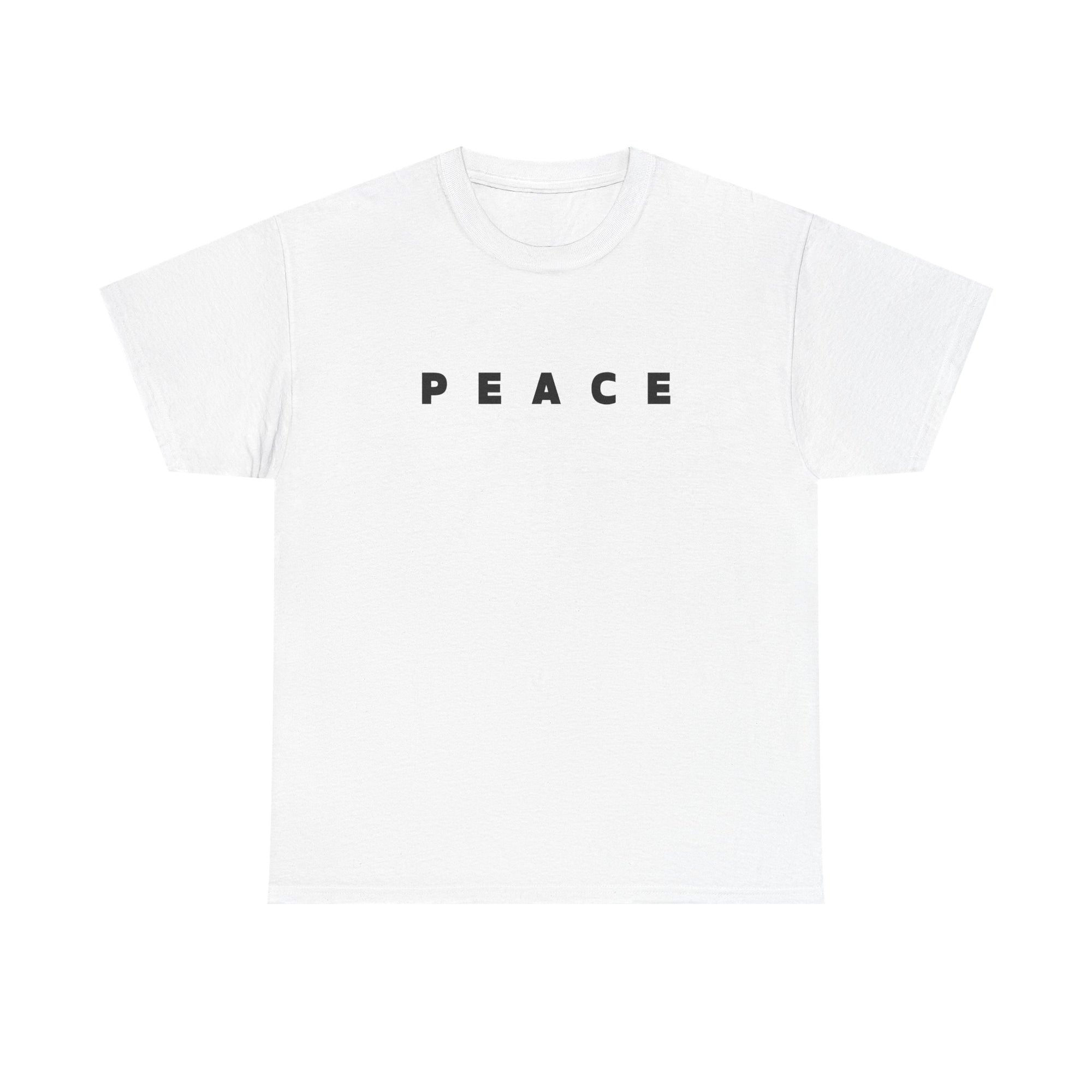 Peace Freedom Quote T‑Shirt, Unisex Heavy Cotton Graphic Tee, Positive Inspirational Shirt, Gift for Him or Her