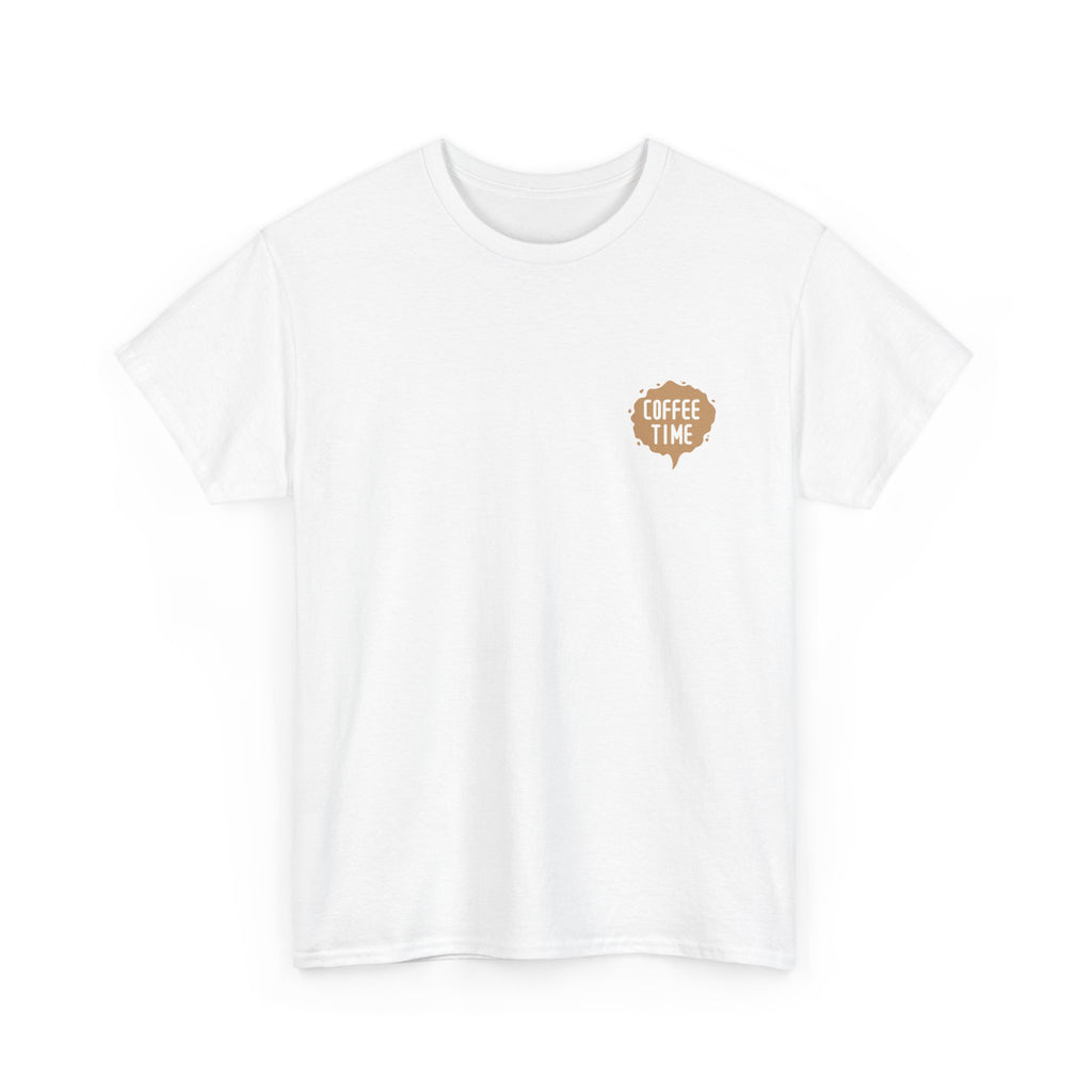 Unisex Heavy Cotton Tee - Creative Tshirt - Coffee time