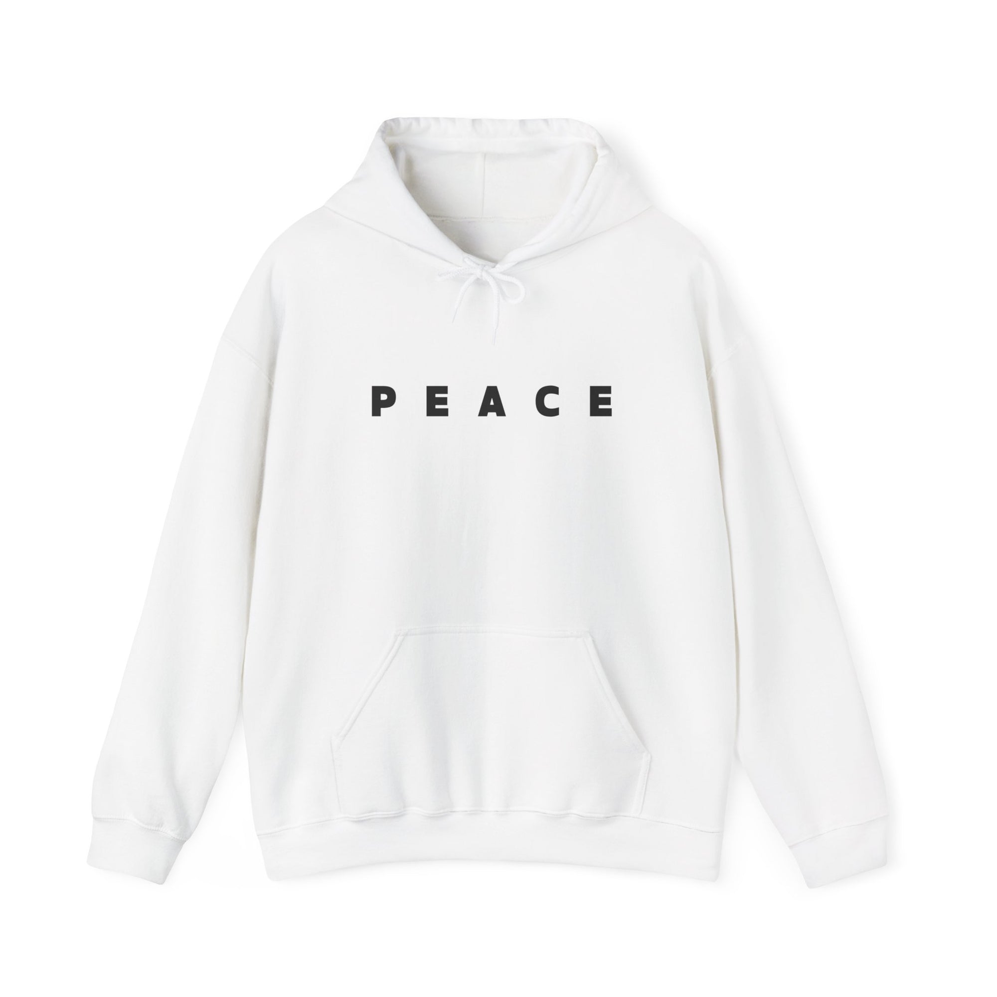 Peace Hoodie, Unisex Heavy Blend™ Fleece Pullover Sweatshirt, Positive Graphic Hooded Hoodie, Cozy Gift for Him or Her