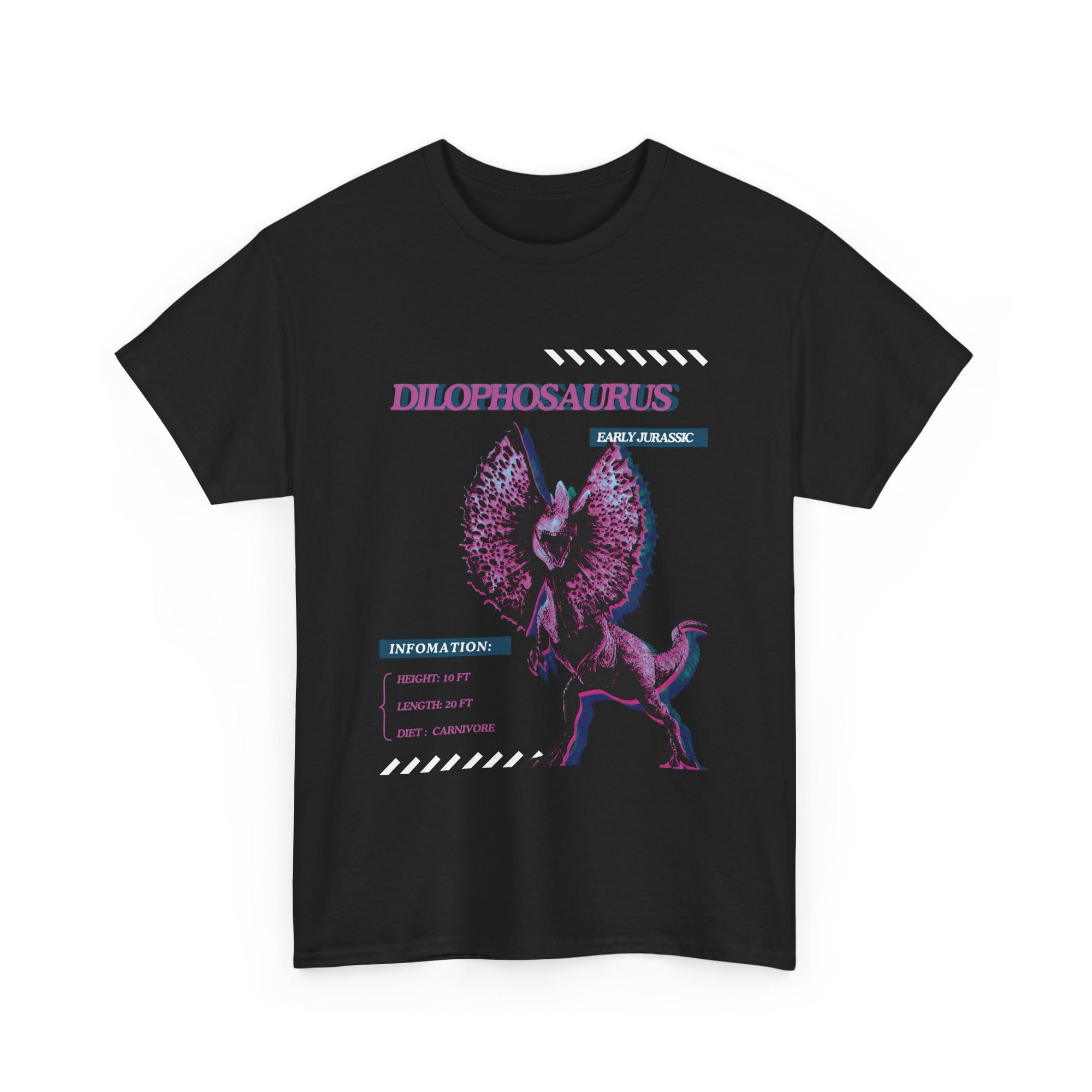 Unisex Heavy Cotton Tee - Jurassic - Dilophosaurus