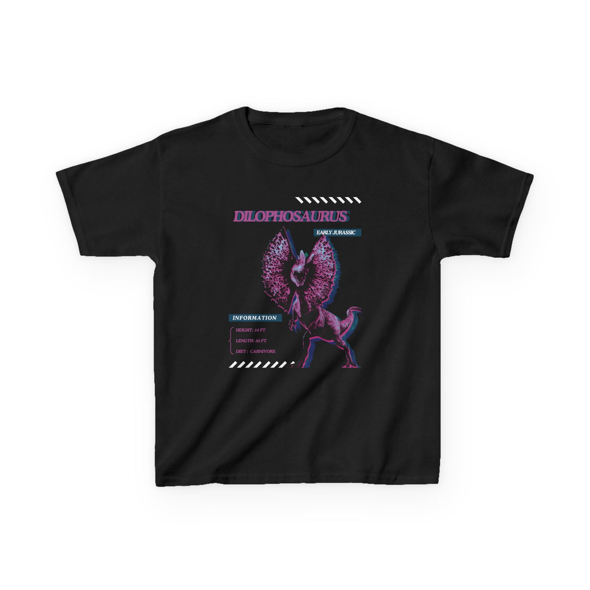Kid Unisex Heavy Cotton Tee - Jurassic - Dilophosaurus
