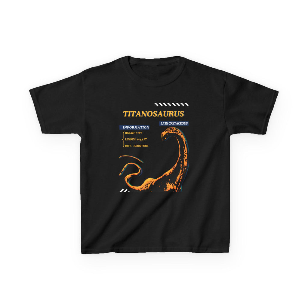 Kid Unisex Heavy Cotton Tee - Jurassic - Titanosaurus