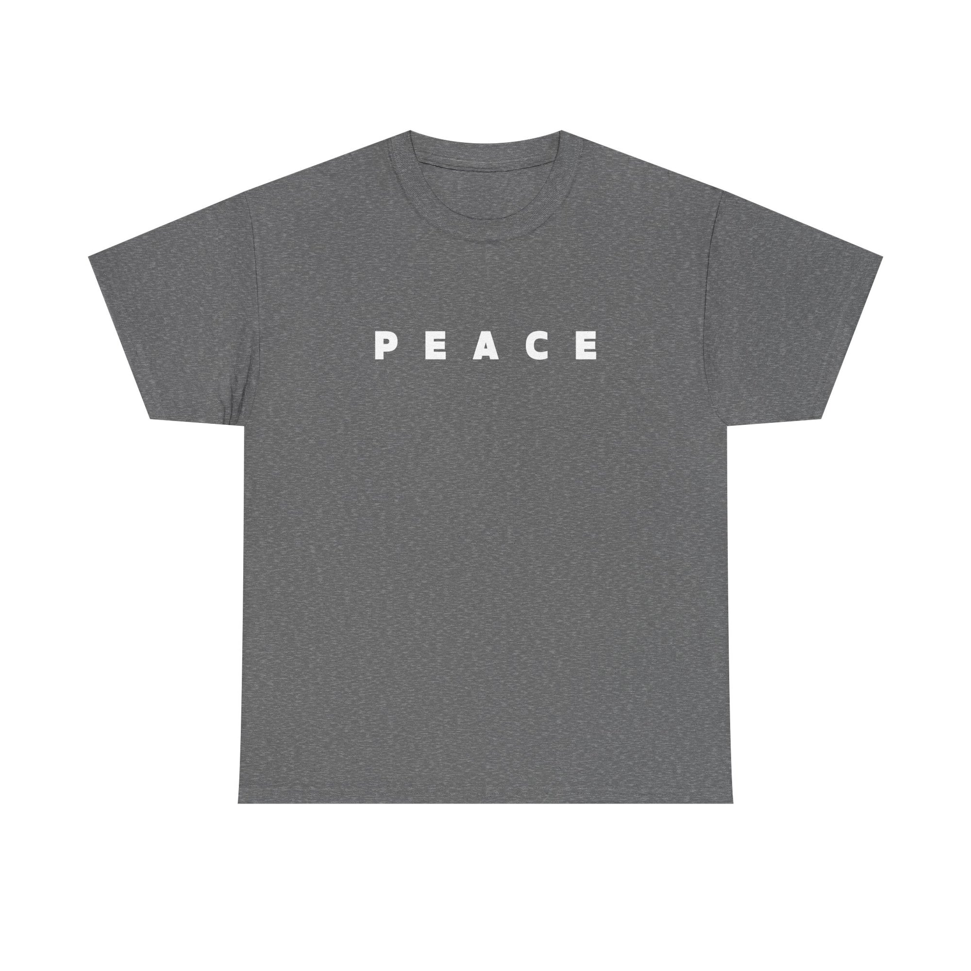 Peace Freedom Quote T‑Shirt, Unisex Heavy Cotton Graphic Tee, Positive Inspirational Shirt, Gift for Him or Her