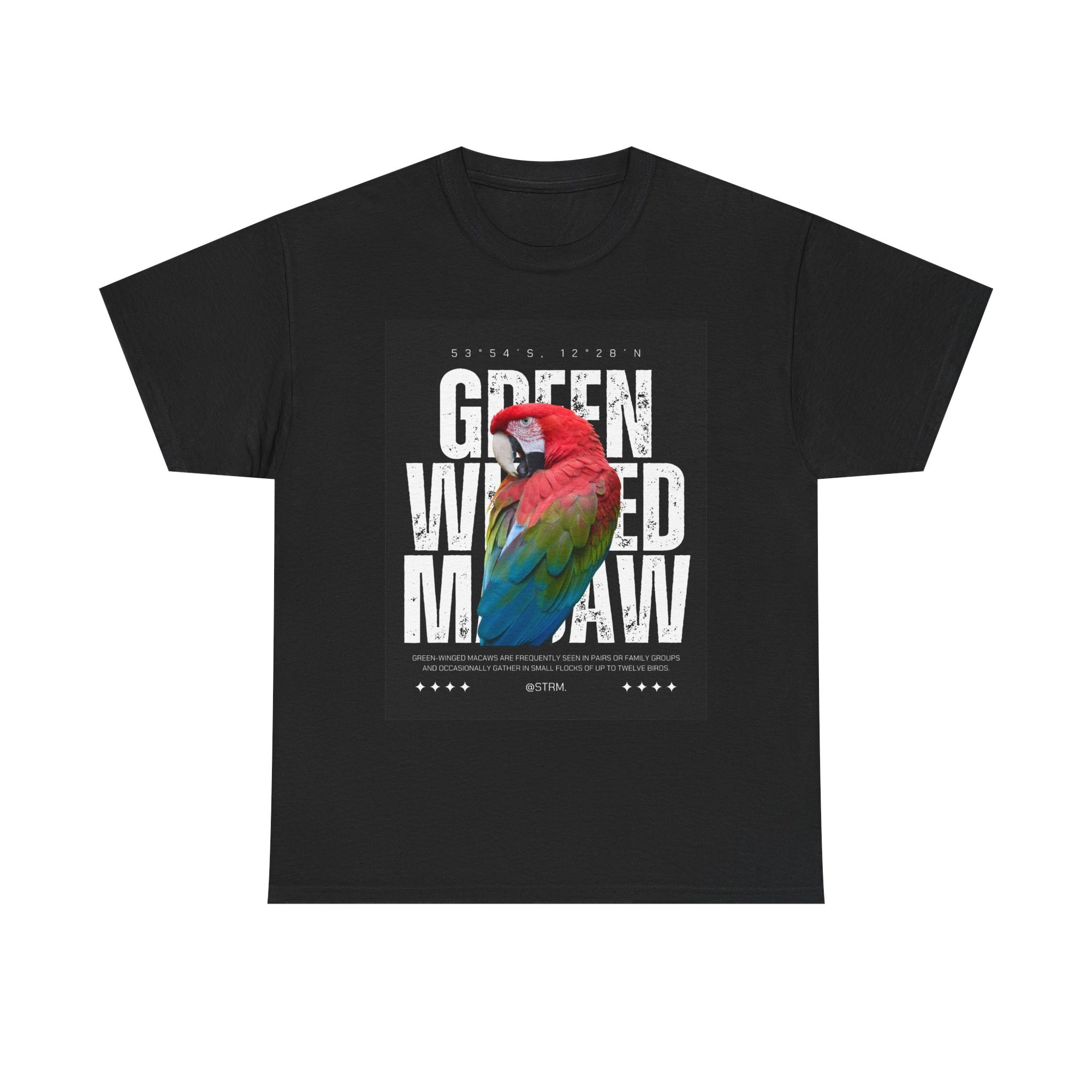 Unisex Heavy Cotton Tee - Green wing macaw