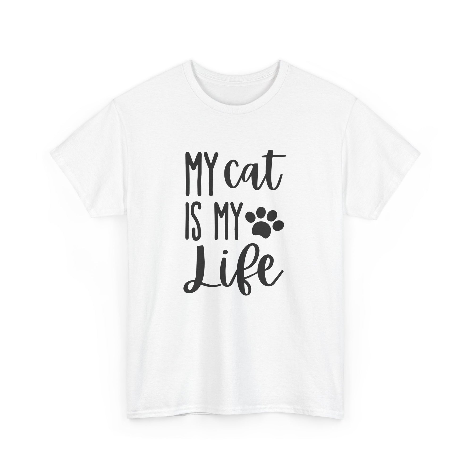 Unisex Heavy Cotton Tee - my cat is my life