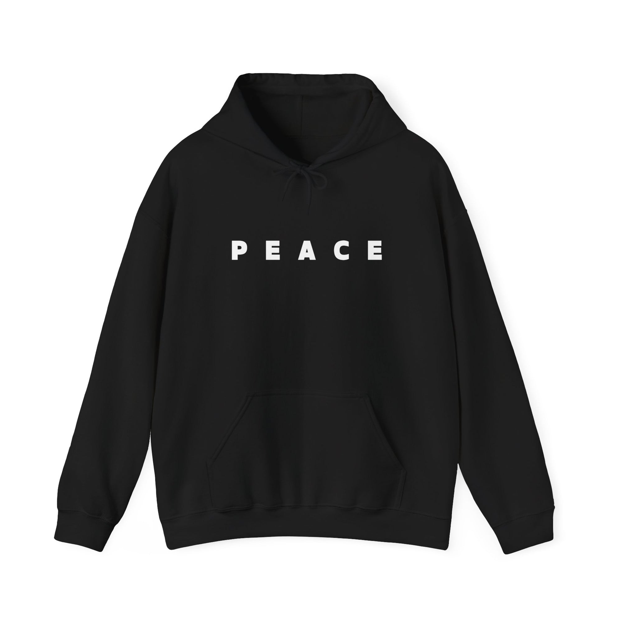 Peace Hoodie, Unisex Heavy Blend™ Fleece Pullover Sweatshirt, Positive Graphic Hooded Hoodie, Cozy Gift for Him or Her