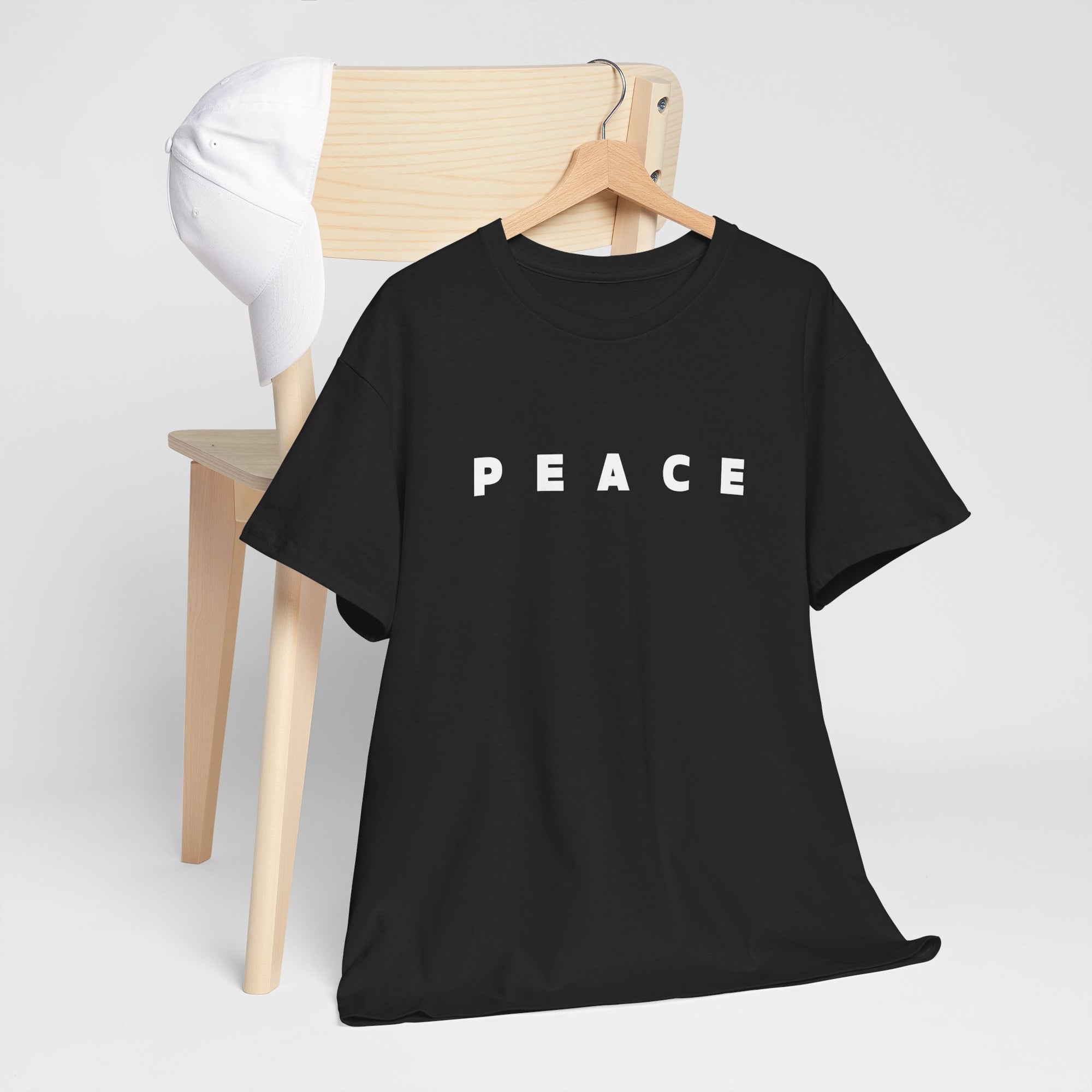 Peace Freedom Quote T‑Shirt, Unisex Heavy Cotton Graphic Tee, Positive Inspirational Shirt, Gift for Him or Her