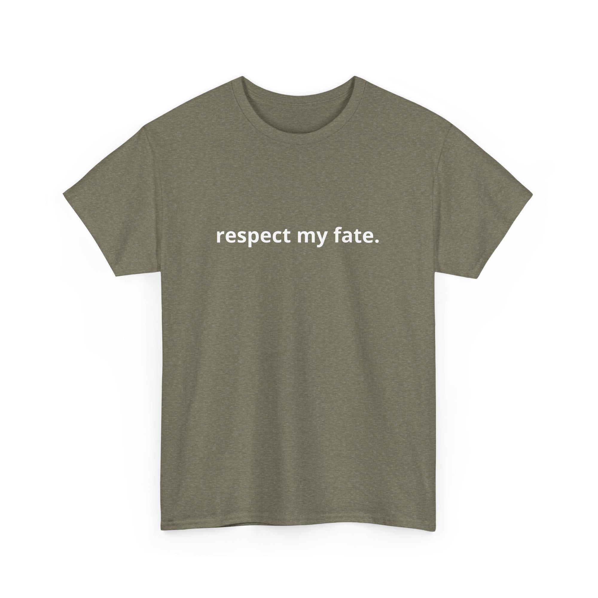 Unisex Heavy Cotton Tee - Creative Tshirt - Respect my fate