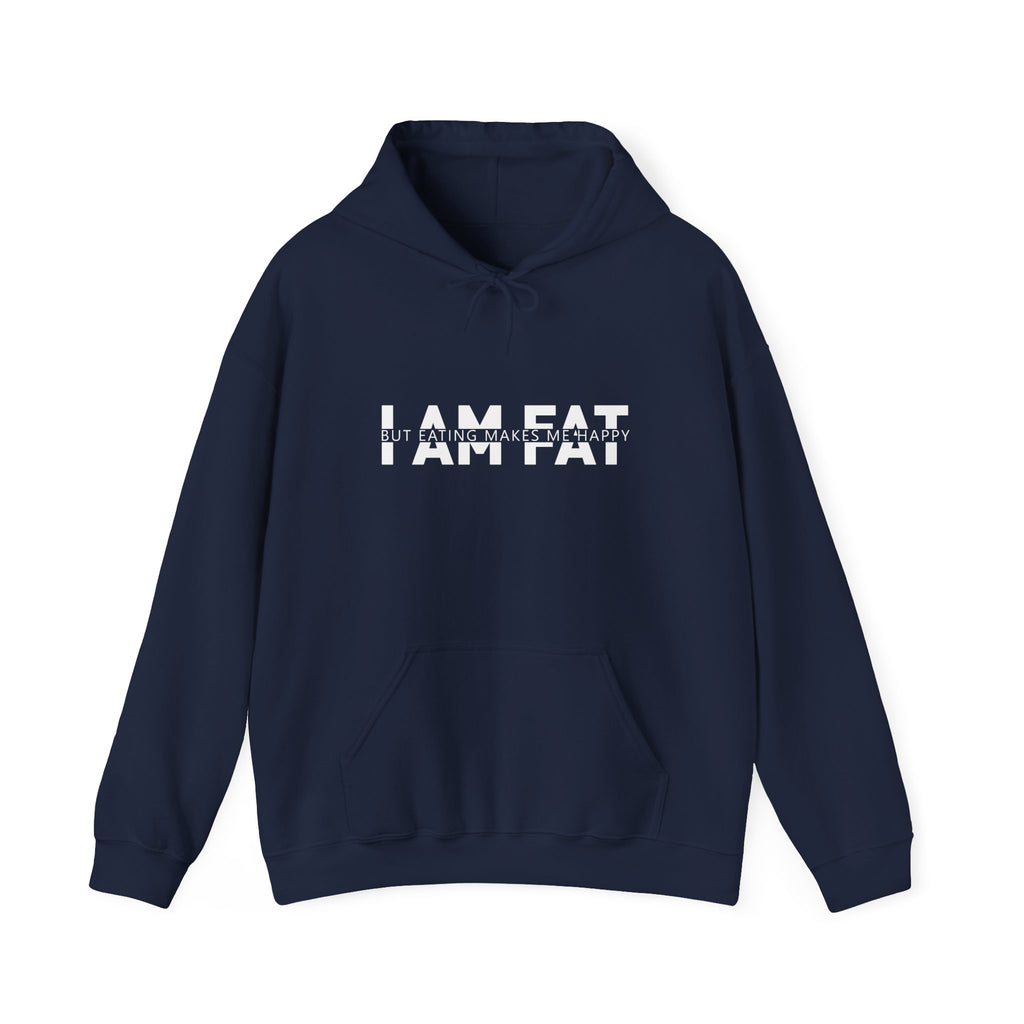 Unisex Heavy Blend™ Hooded Sweatshirt - i am fat but eating makes me happy