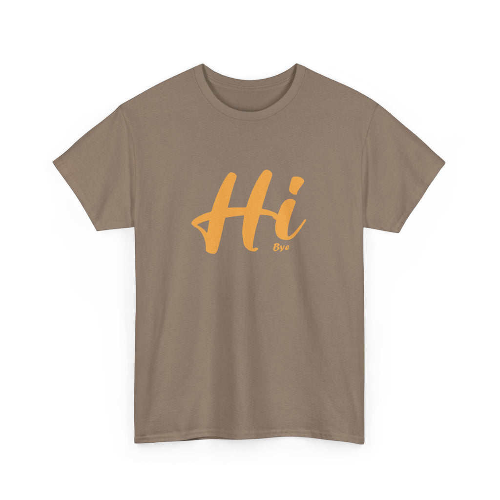 Unisex Heavy Cotton Tee - hi bye