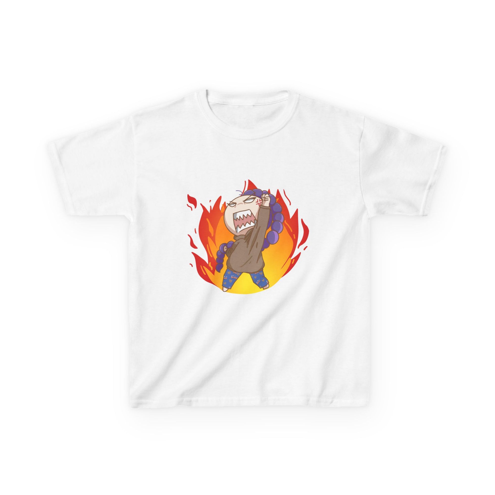 Kid Unisex Heavy Cotton Tee - Creative - KPop Demon Hunters - Huntrix - Rumi