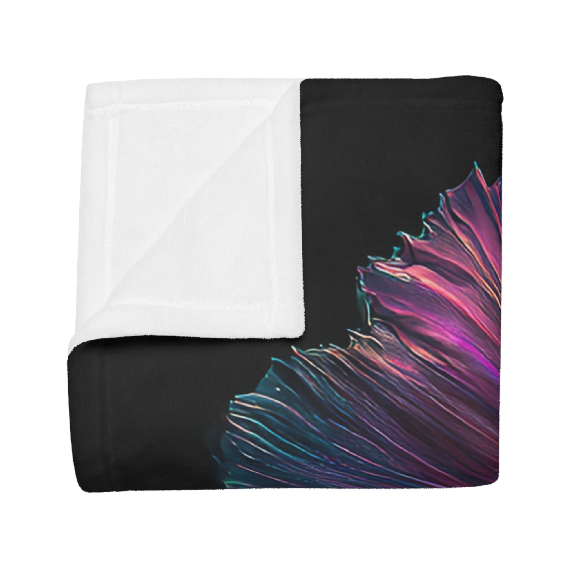 Betta Fish Fleece Blanket, Cozy Throw, Fish Lover Gift, Mellow Decor, Wildlife Lovers Blanket, Colorful Home Accent - 02