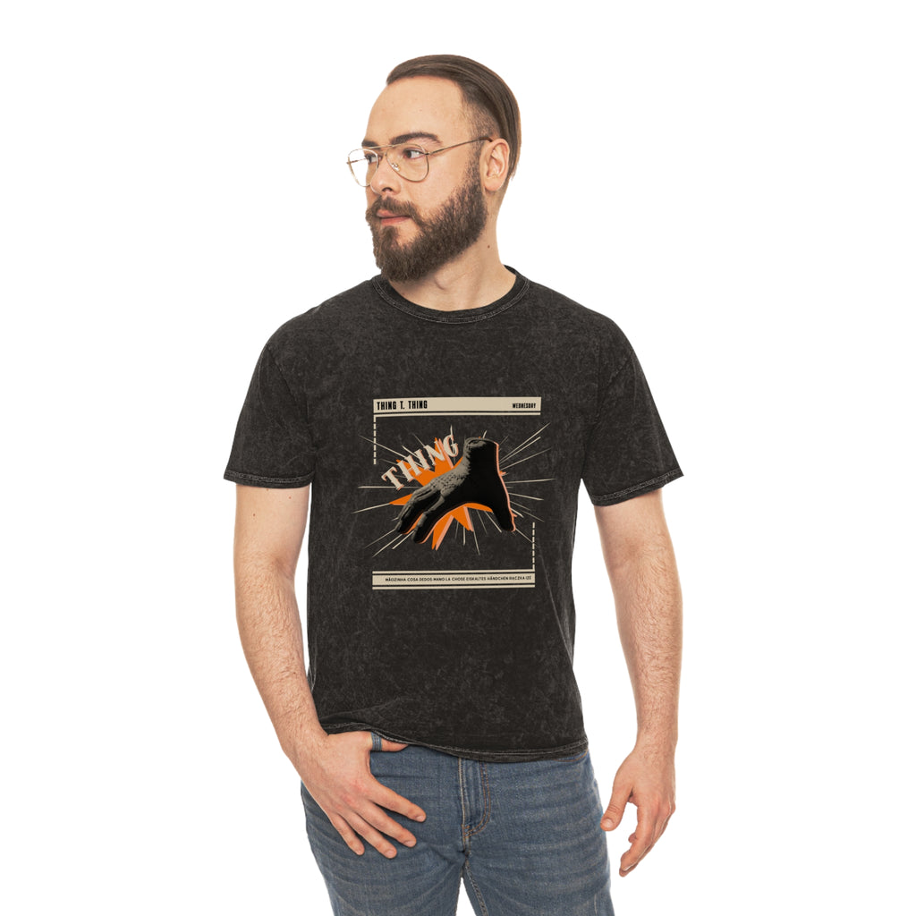 Unisex Mineral Wash Tee - Vintage Style T-Shirt - Wednesday - Thing.T.Thing