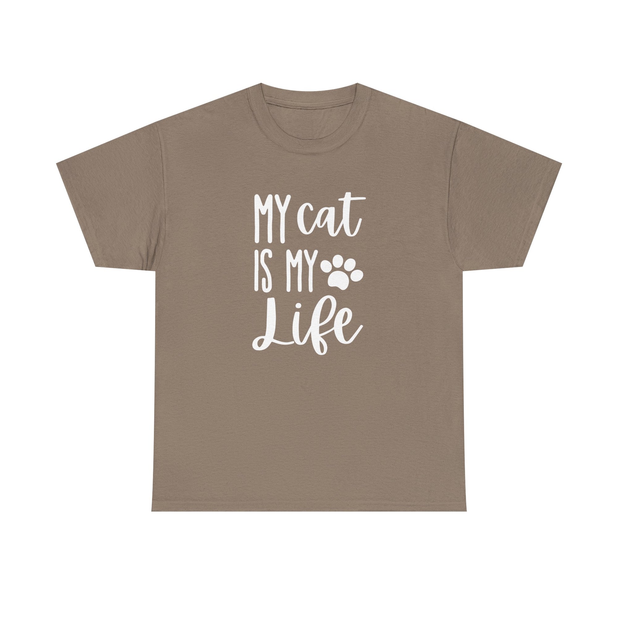 Unisex Heavy Cotton Tee - my cat is my life