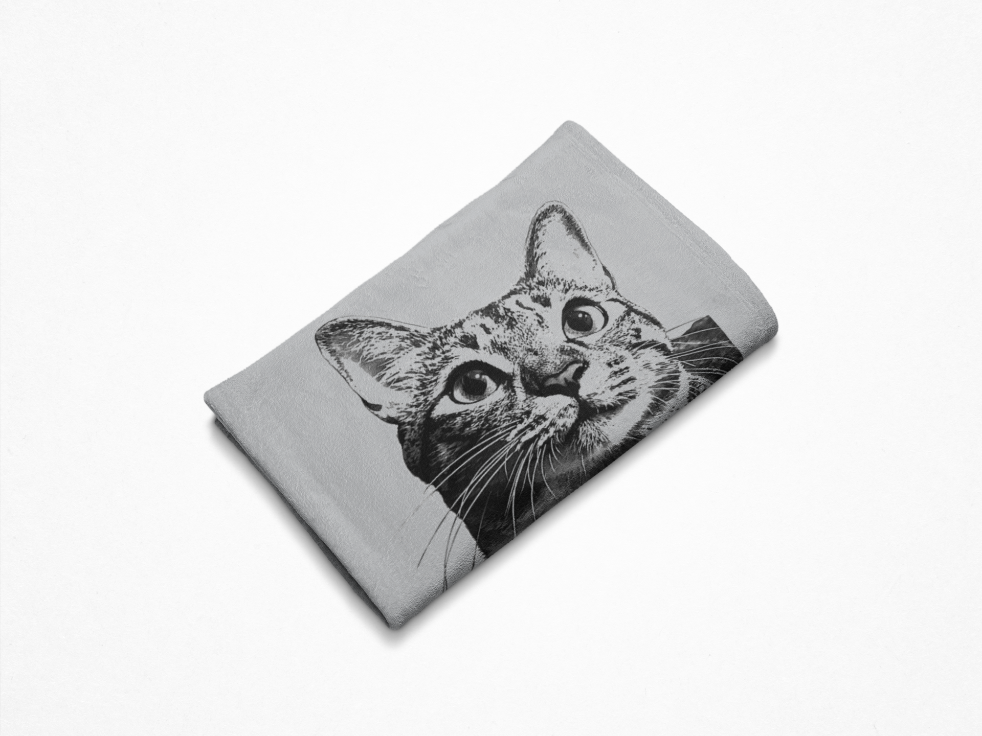 Custom Pet Pen Art Portrait Blanket, Personalized Cat Photo Throw Blanket, Cat Mom Gift, Cat Face and Name Blanket, Cat Lover Gift - Bombay