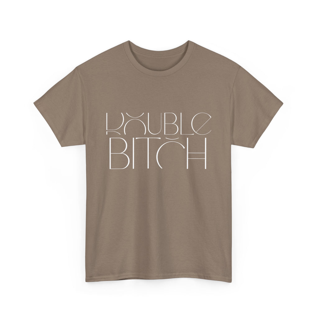 Unisex Heavy Cotton Tee - Creative Tshirt - Double bitch