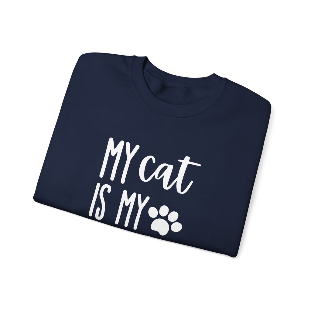 Unisex Heavy Blend™ Crewneck Sweatshirt - my cat is my life