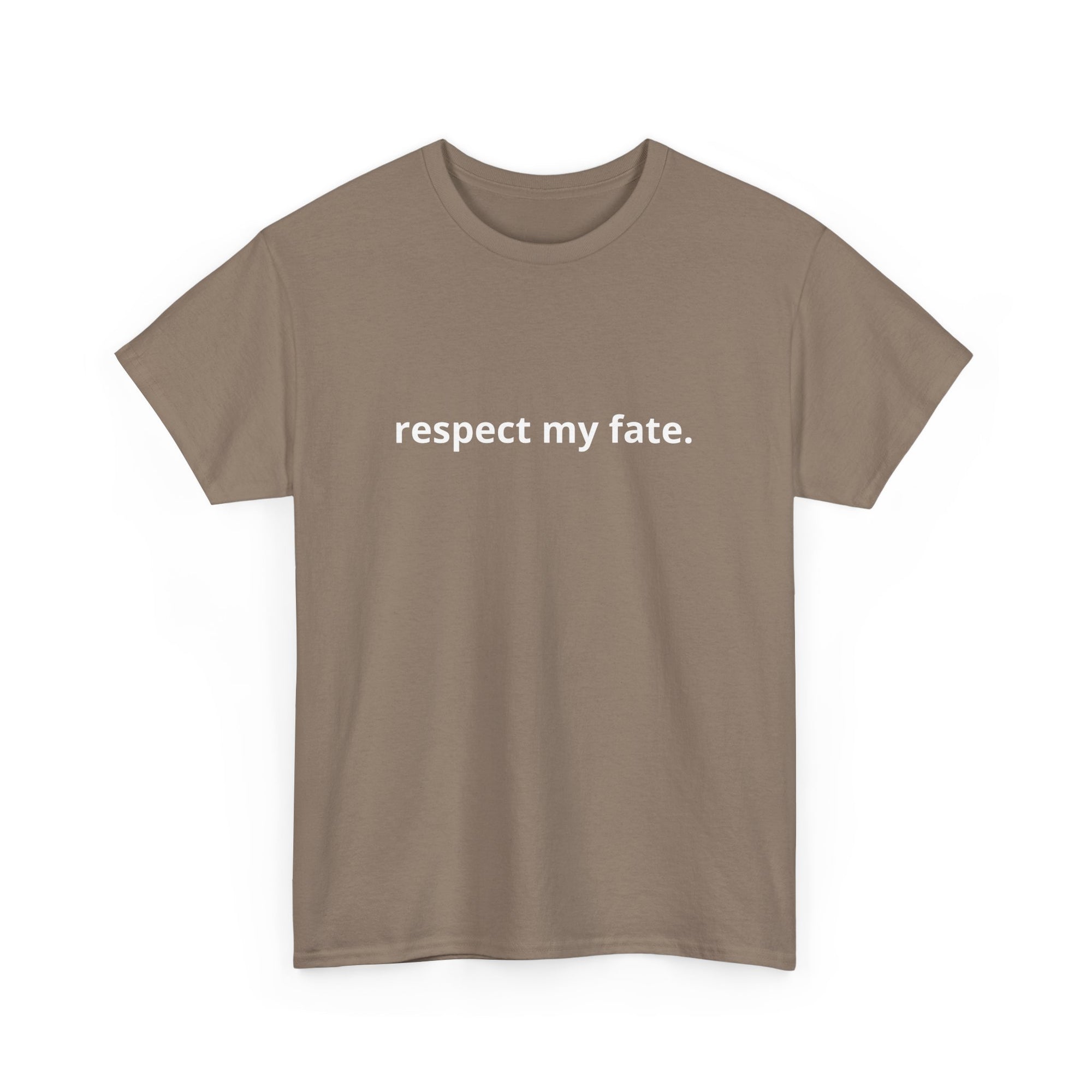 Unisex Heavy Cotton Tee - Creative Tshirt - Respect my fate