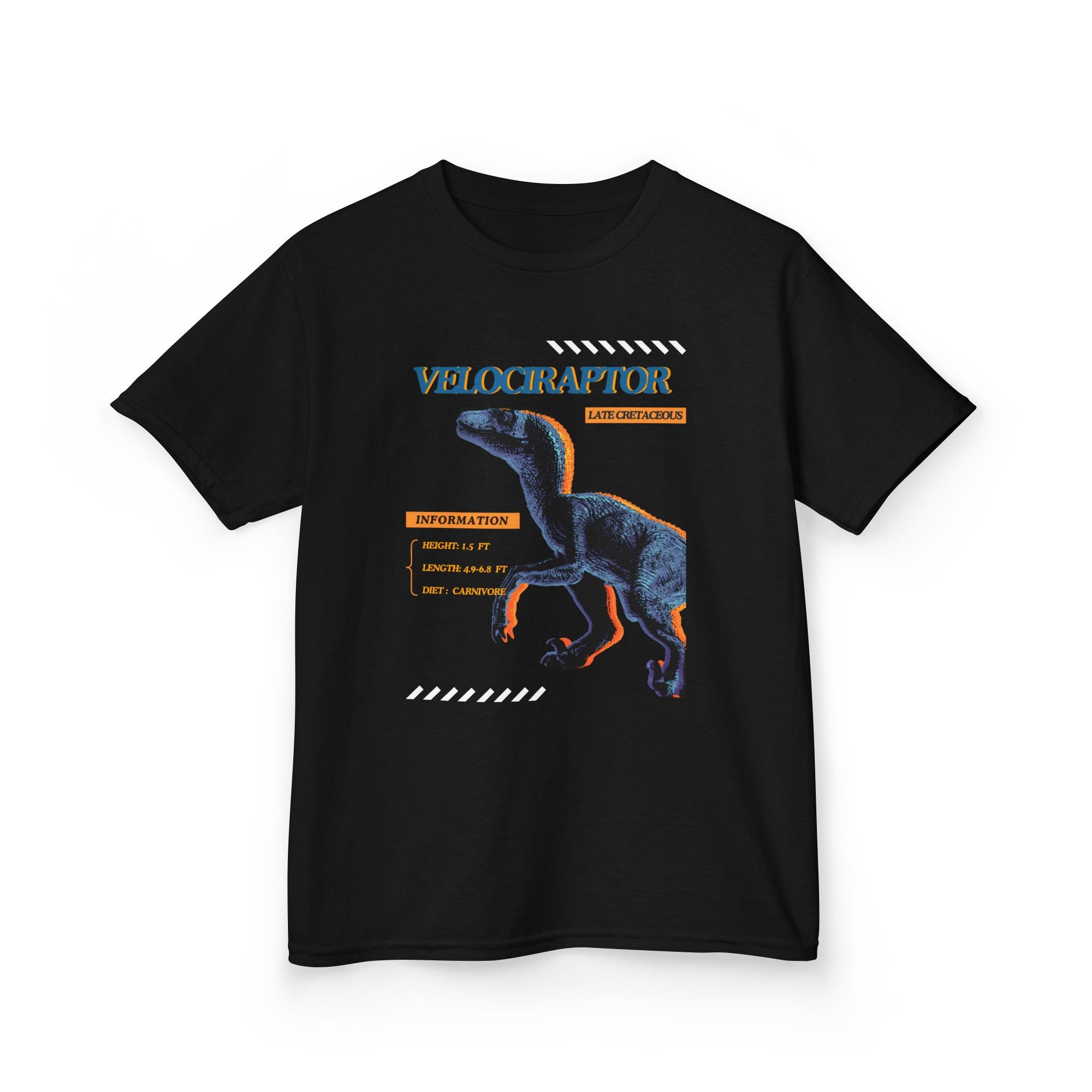 Kid Unisex Heavy Cotton Tee - Jurassic - Velociraptor