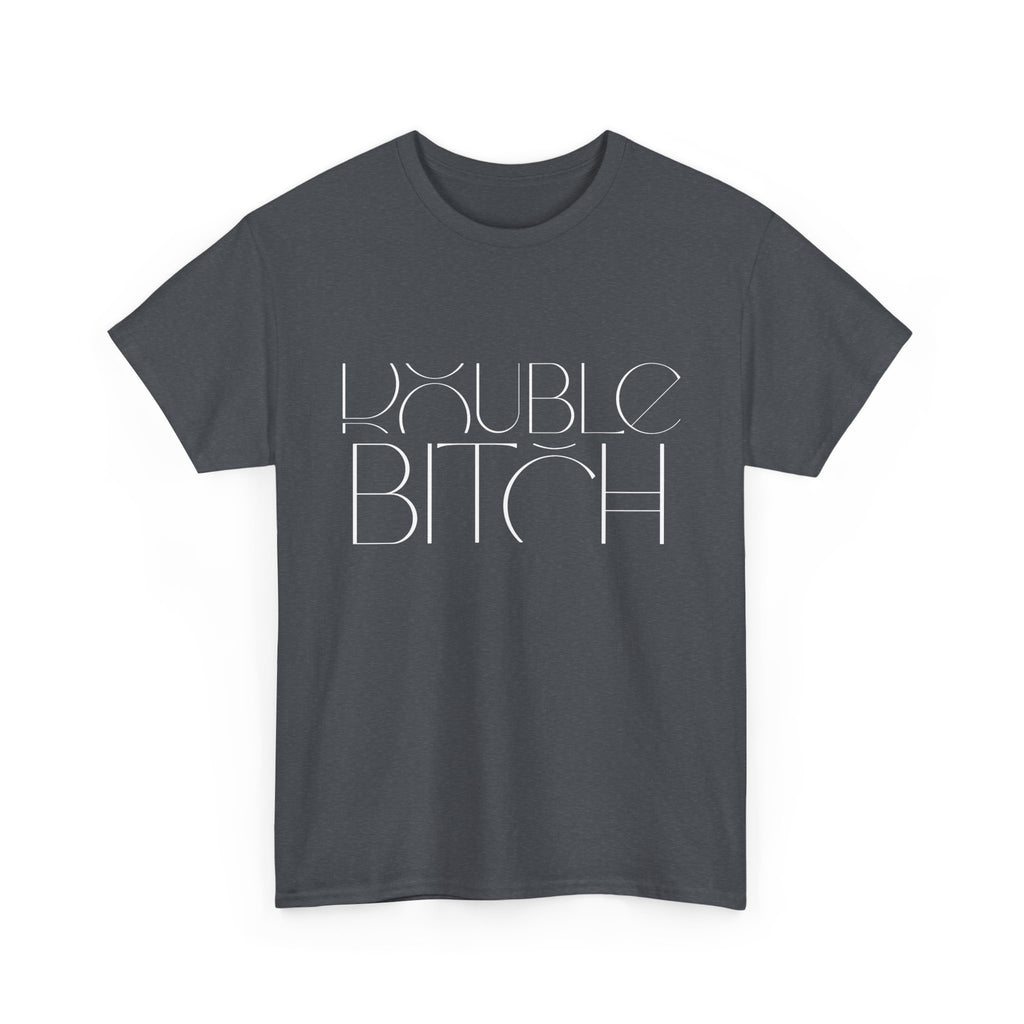 Unisex Heavy Cotton Tee - Creative Tshirt - Double bitch