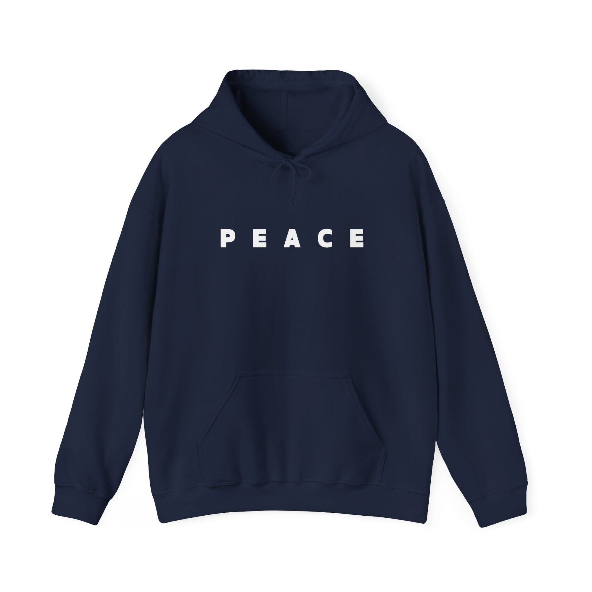 Peace Hoodie, Unisex Heavy Blend™ Fleece Pullover Sweatshirt, Positive Graphic Hooded Hoodie, Cozy Gift for Him or Her