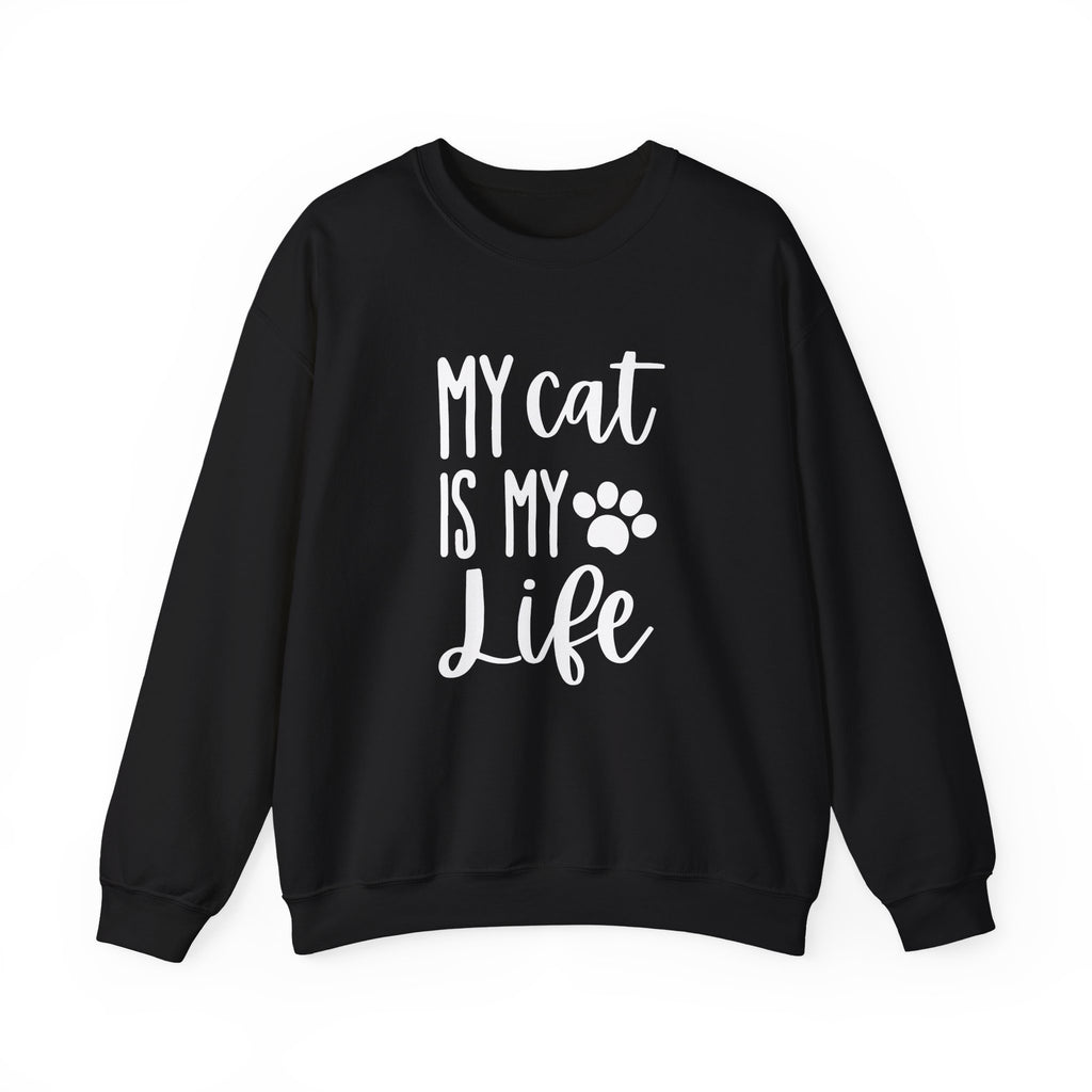 Unisex Heavy Blend™ Crewneck Sweatshirt - my cat is my life