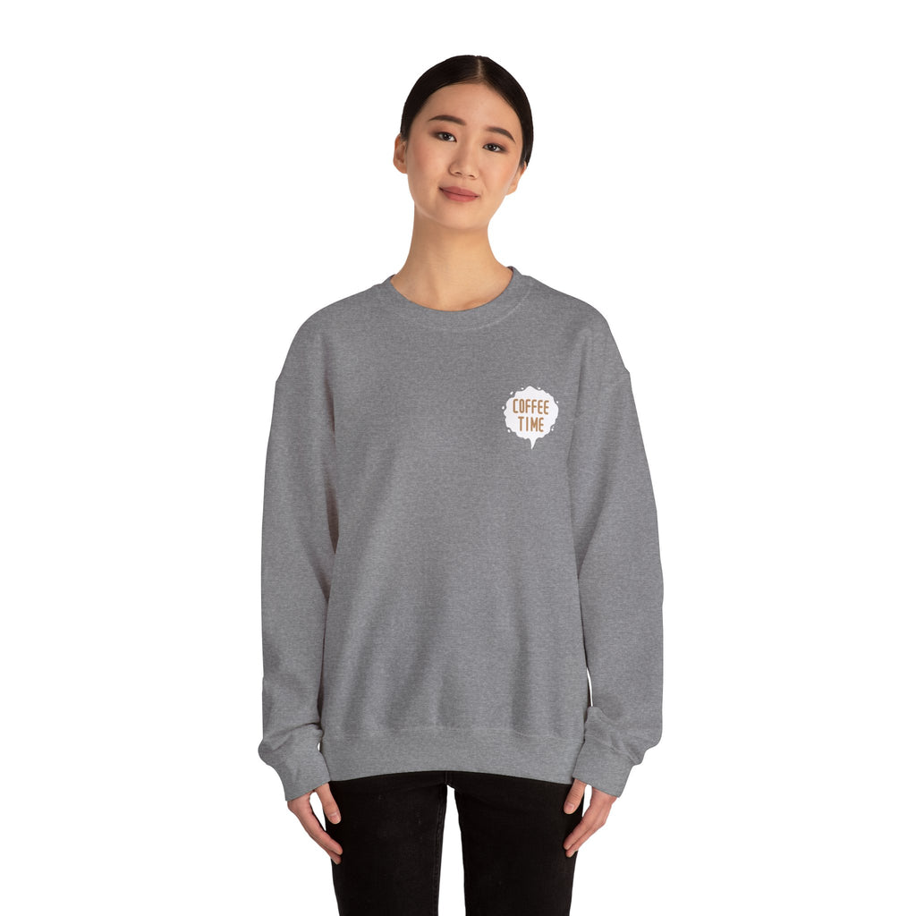 Unisex Heavy Blend™ Crewneck Sweatshirt - Creative - coffee time