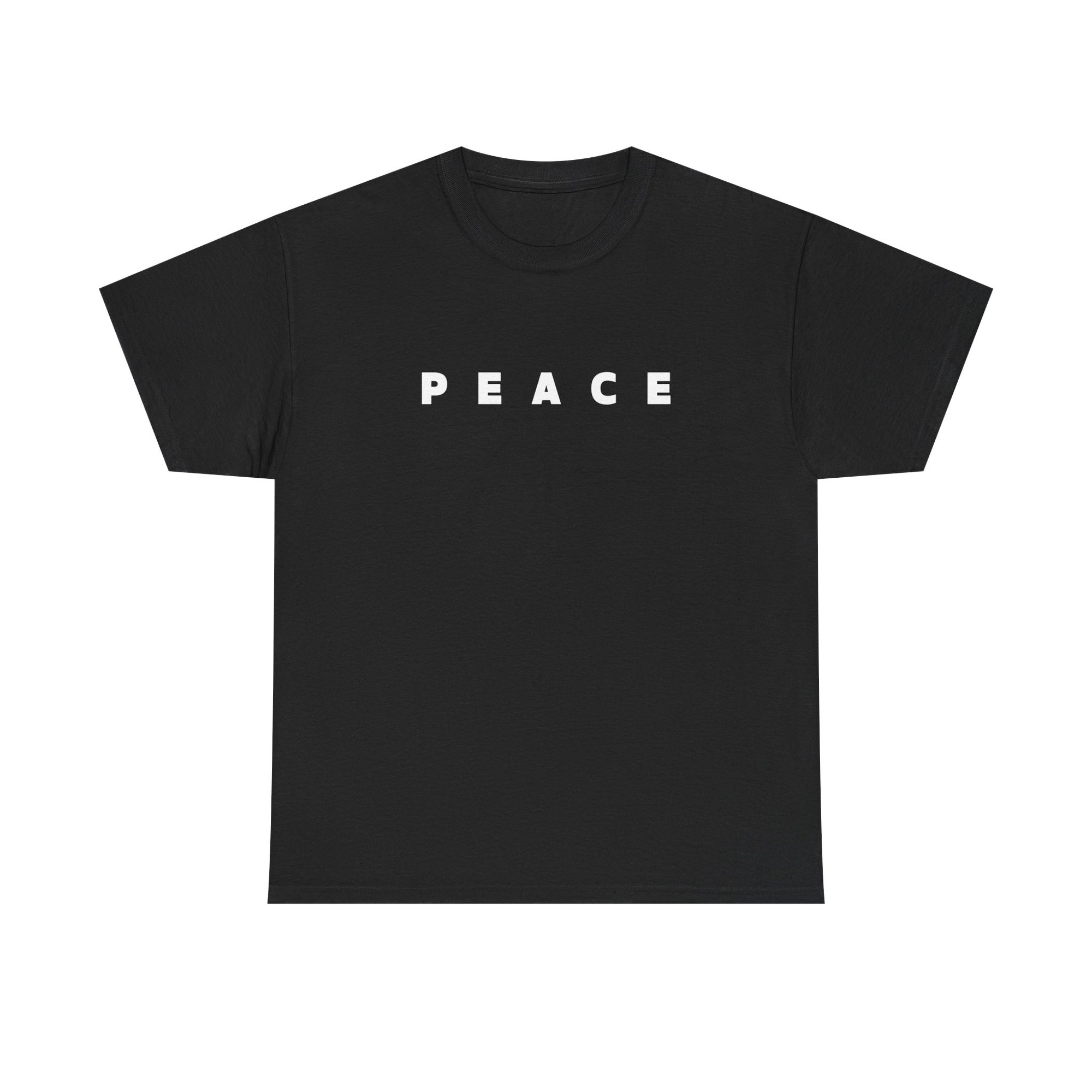 Peace Freedom Quote T‑Shirt, Unisex Heavy Cotton Graphic Tee, Positive Inspirational Shirt, Gift for Him or Her