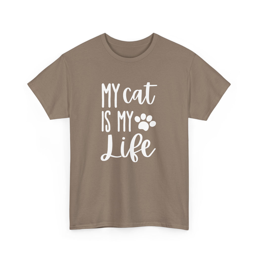 Unisex Heavy Cotton Tee - my cat is my life