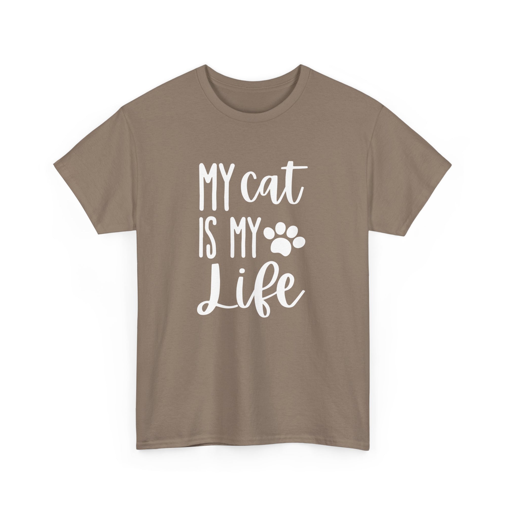 Unisex Heavy Cotton Tee - my cat is my life