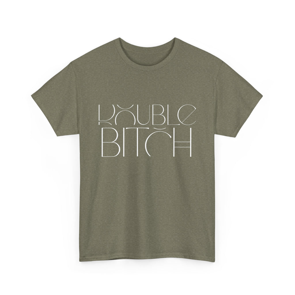 Unisex Heavy Cotton Tee - Creative Tshirt - Double bitch
