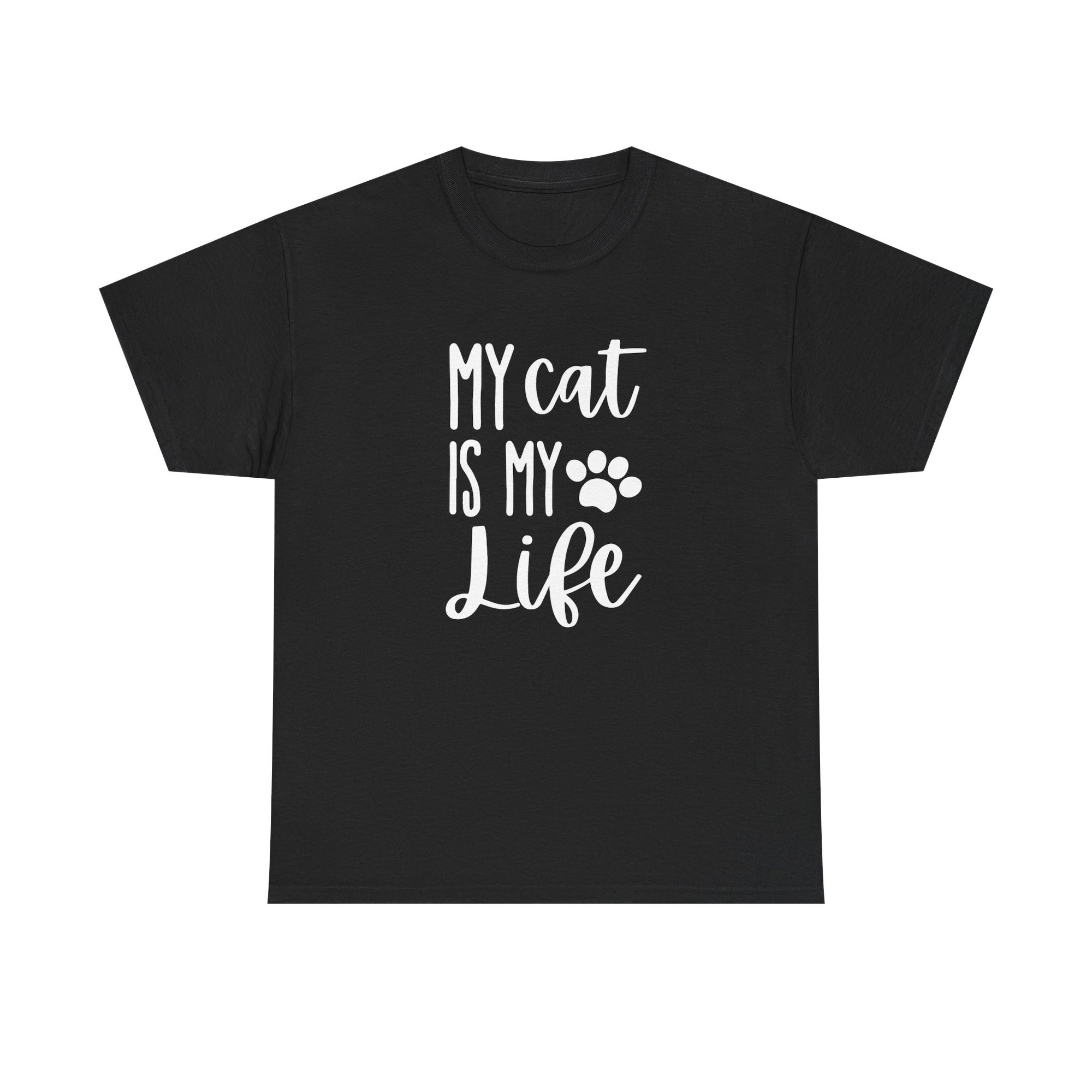 Unisex Heavy Cotton Tee - my cat is my life