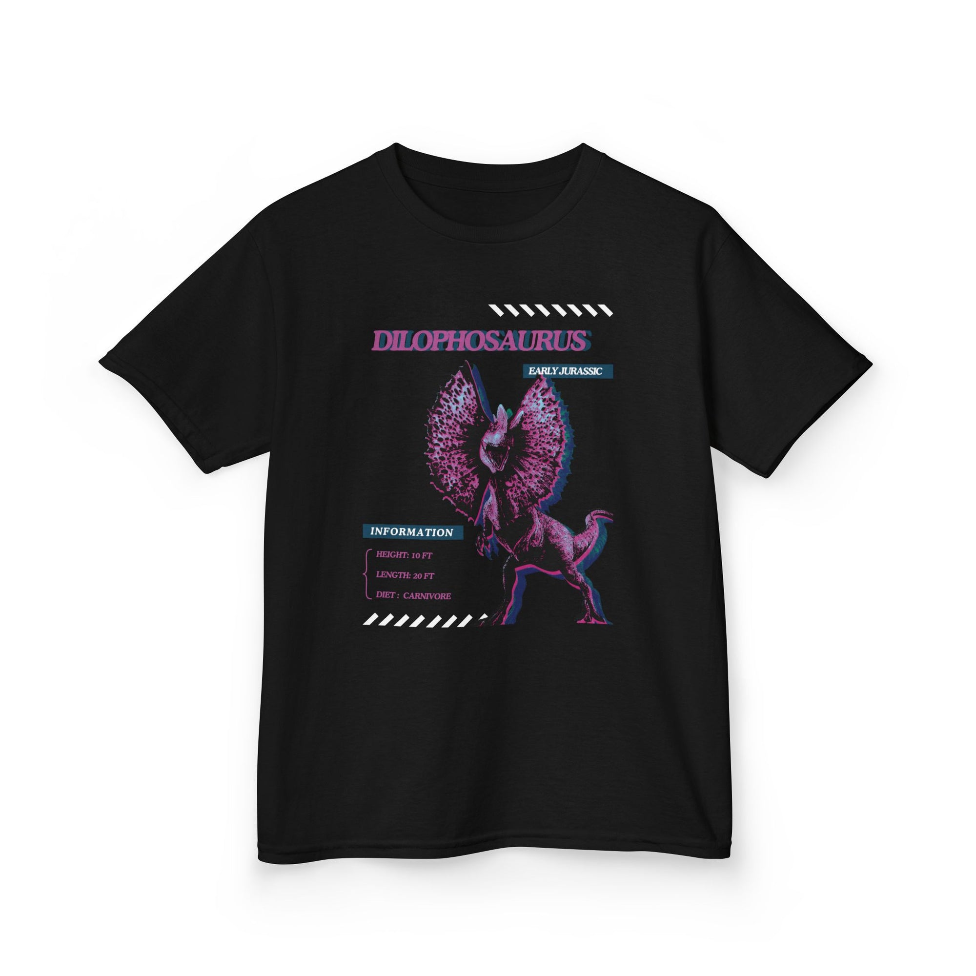 Kid Unisex Heavy Cotton Tee - Jurassic - Dilophosaurus