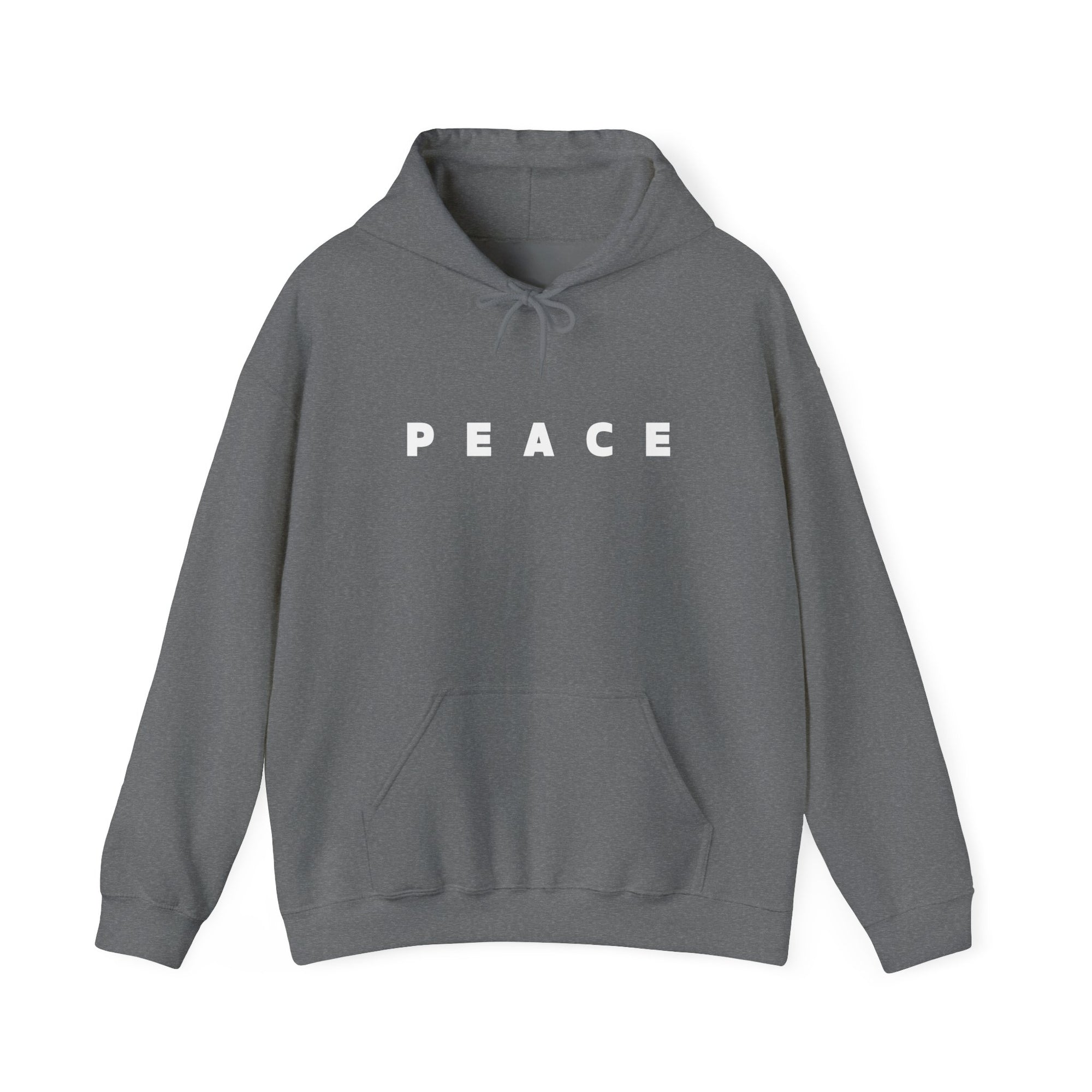 Peace Hoodie, Unisex Heavy Blend™ Fleece Pullover Sweatshirt, Positive Graphic Hooded Hoodie, Cozy Gift for Him or Her
