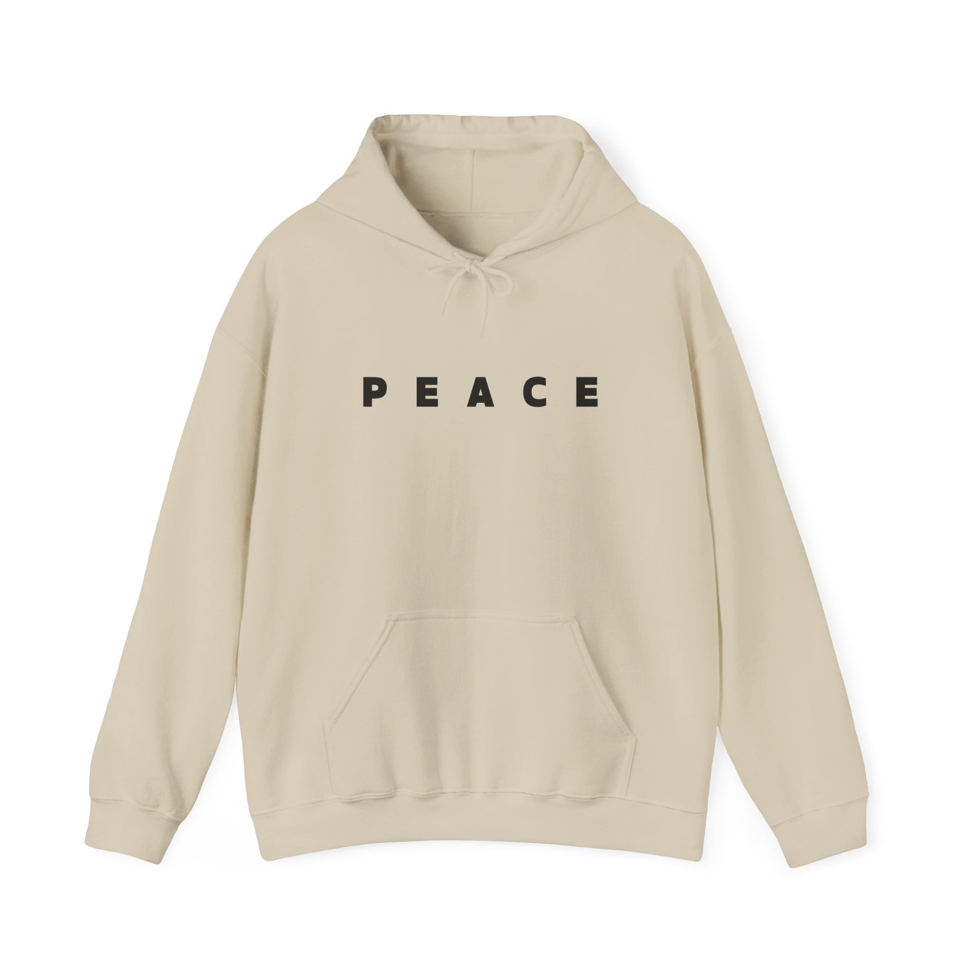 Peace Hoodie, Unisex Heavy Blend™ Fleece Pullover Sweatshirt, Positive Graphic Hooded Hoodie, Cozy Gift for Him or Her